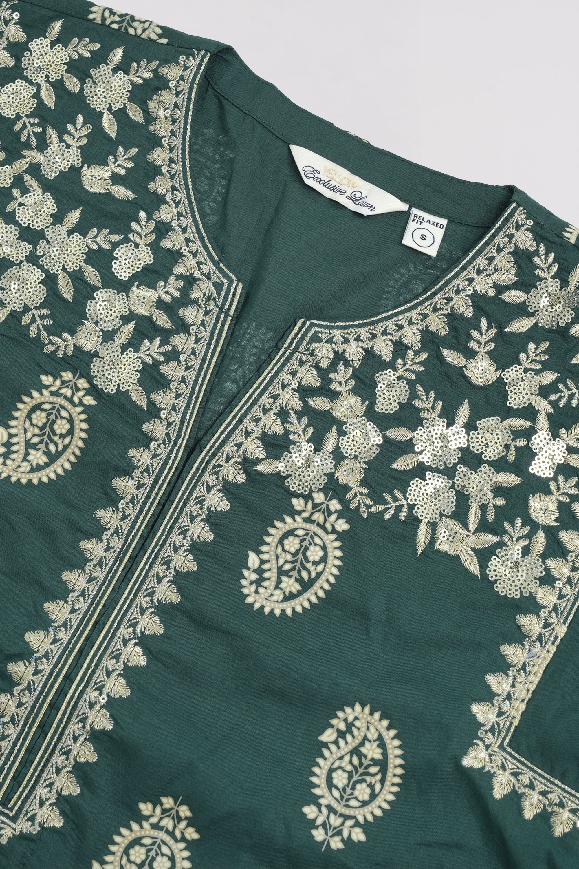 Smart Fit Embroidered Two-Piece Lawn with Organza Dupatta - Image 11