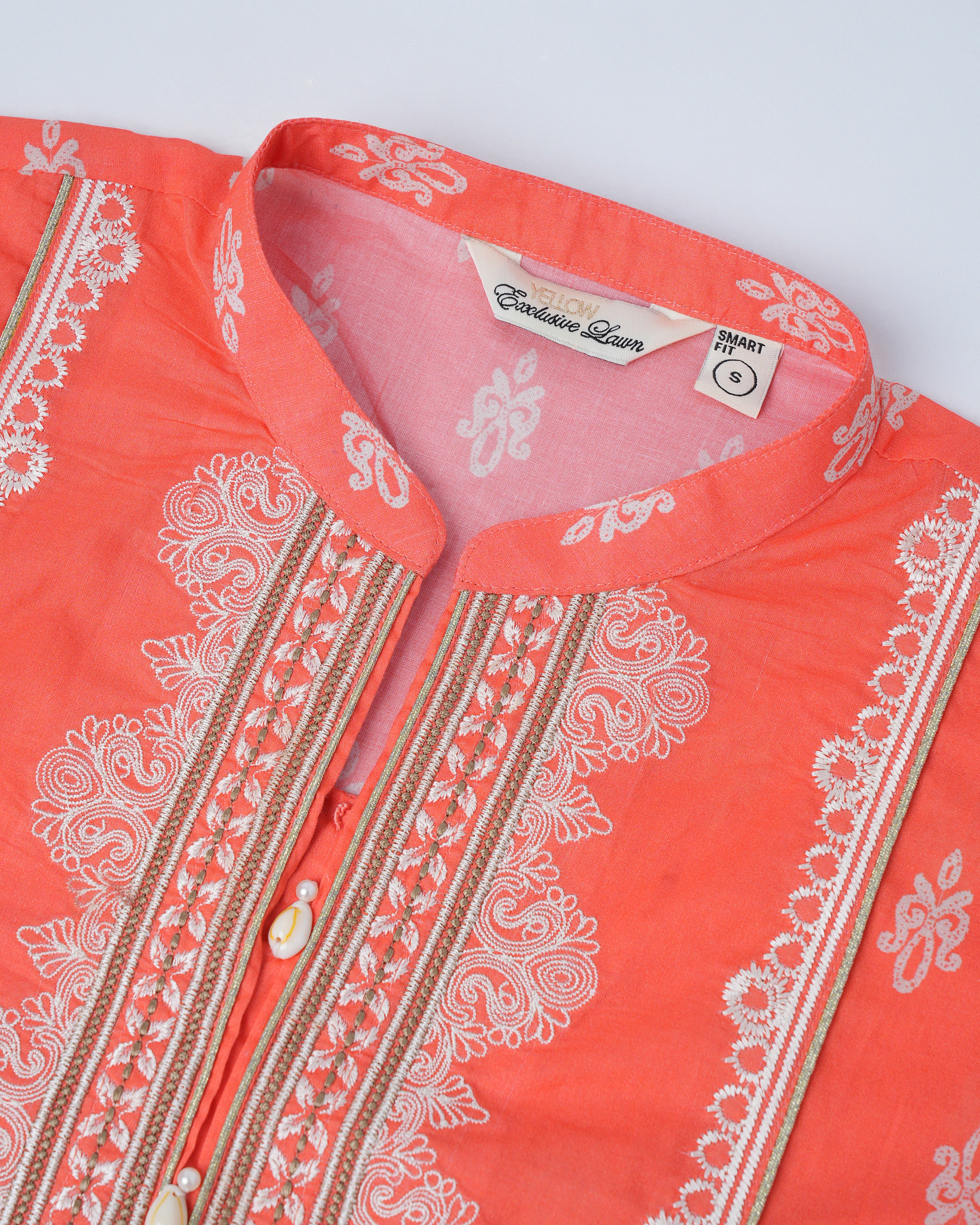 Smart Fit Printed Two-Piece Lawn with Chiffon Dupatta - Image 7