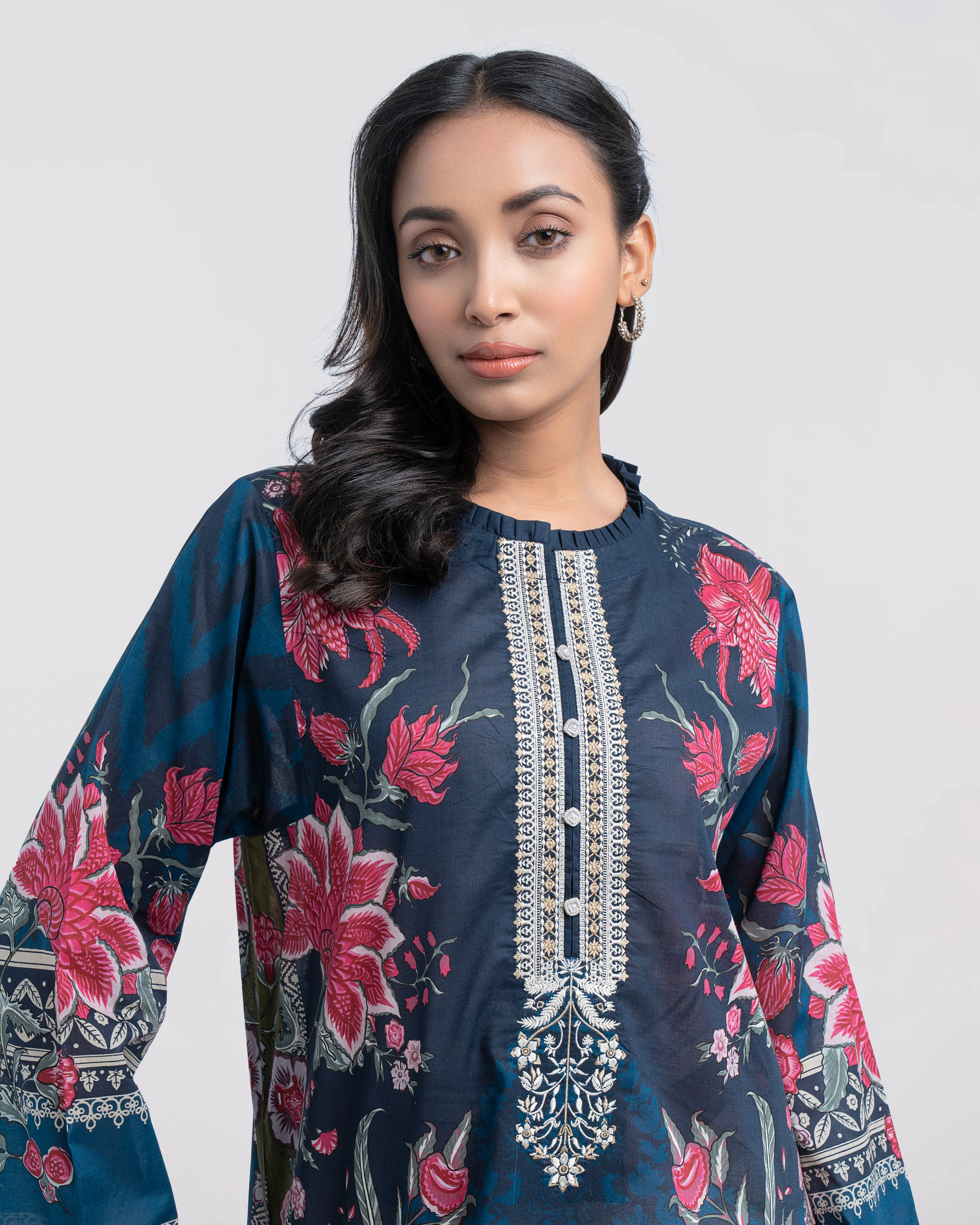 Relaxed fit Printed Two-Piece Lawn - Image 5