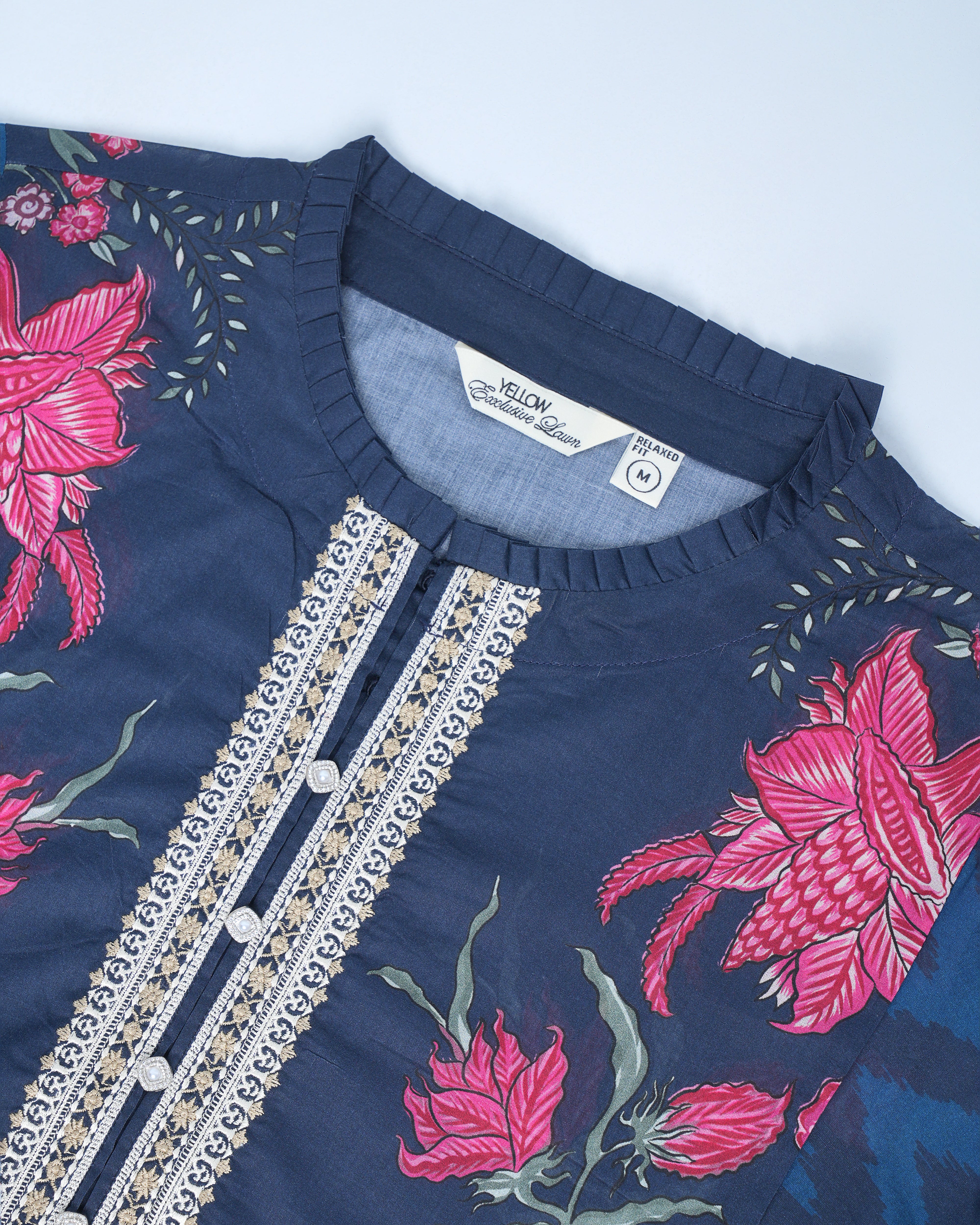 Relaxed fit Printed Two-Piece Lawn - Image 6