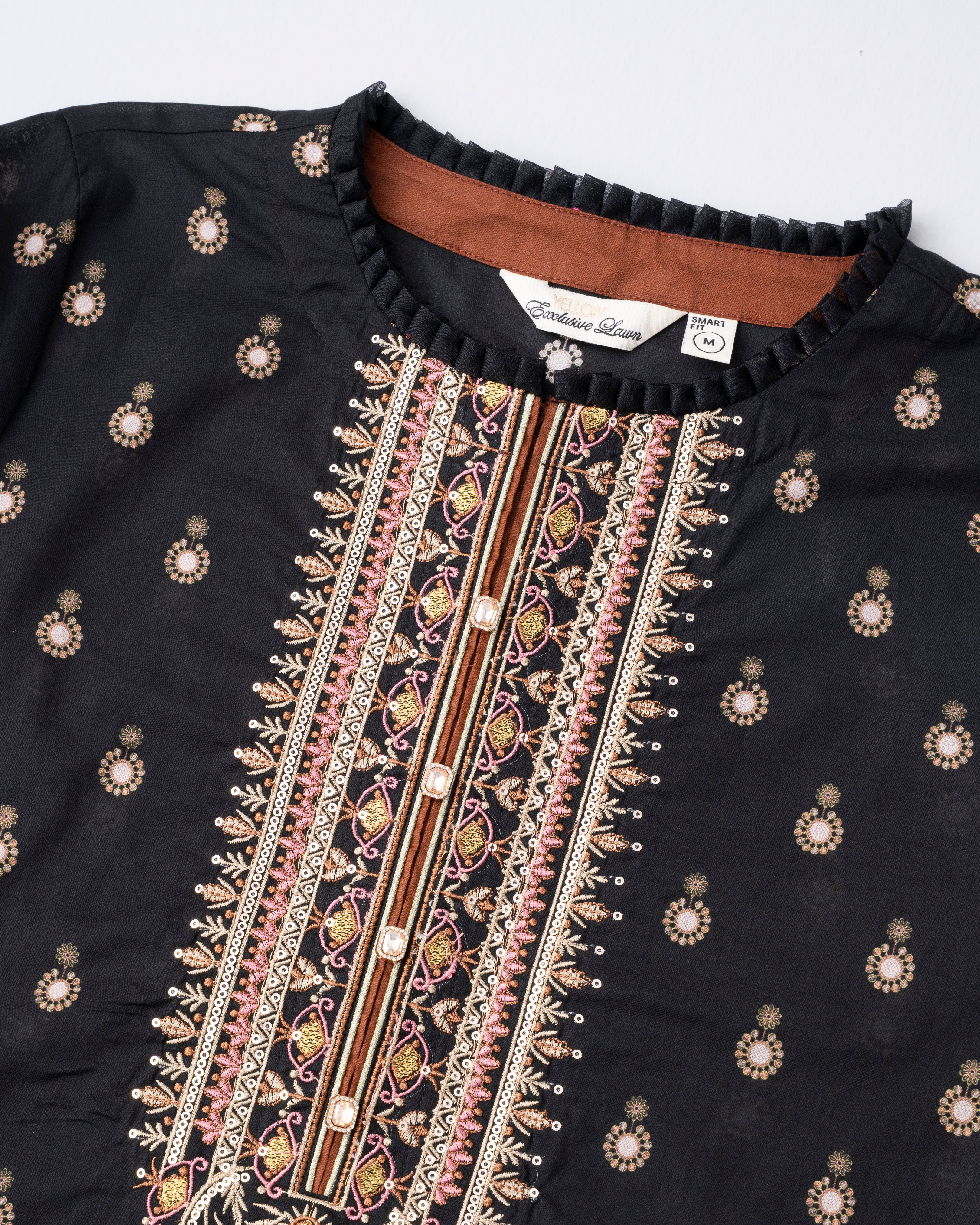 Smart Fit Printed Two-Piece Lawn with Silk Dupatta - Image 13