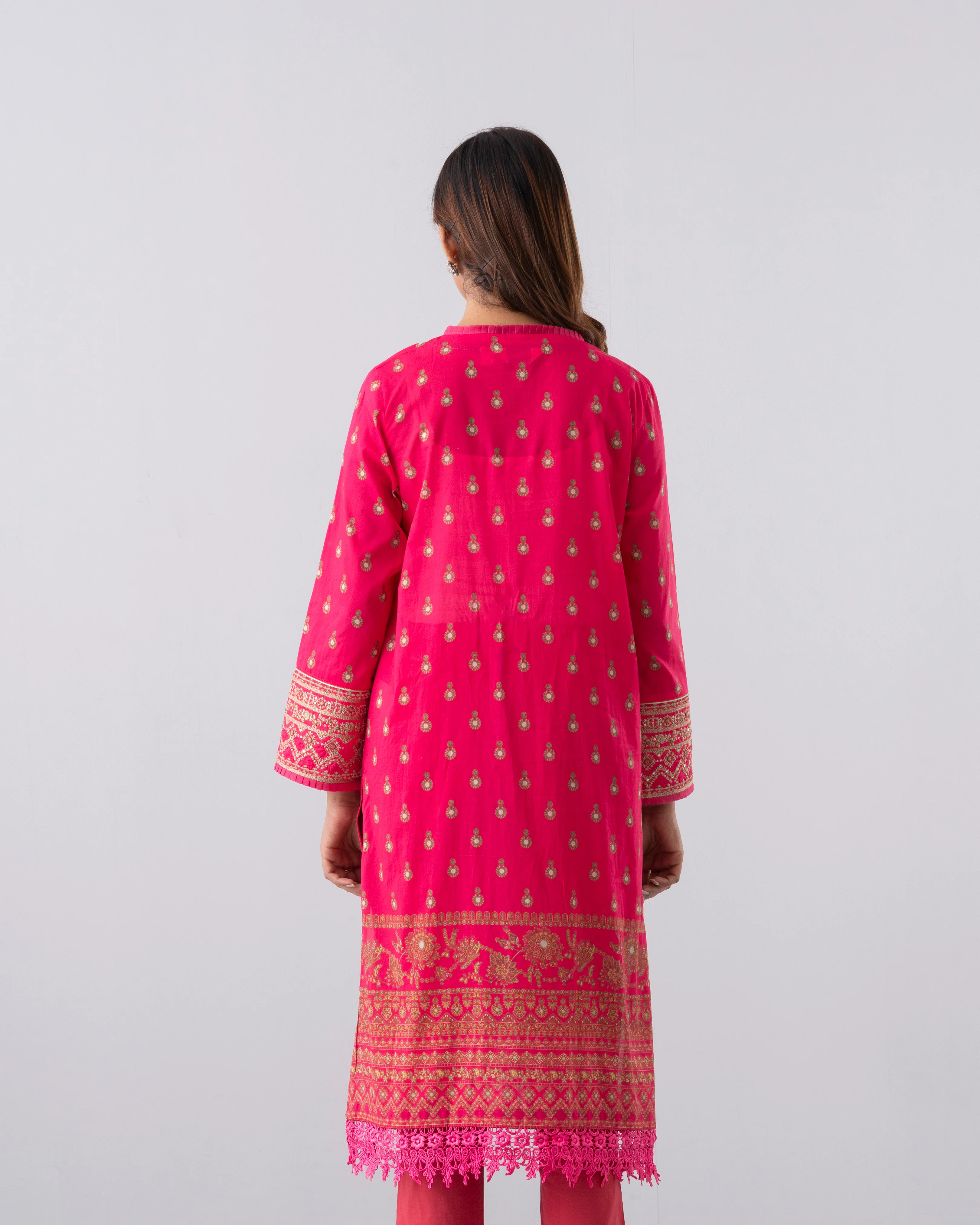 Smart Fit Printed Two-Piece Lawn with Silk Dupatta - Image 6