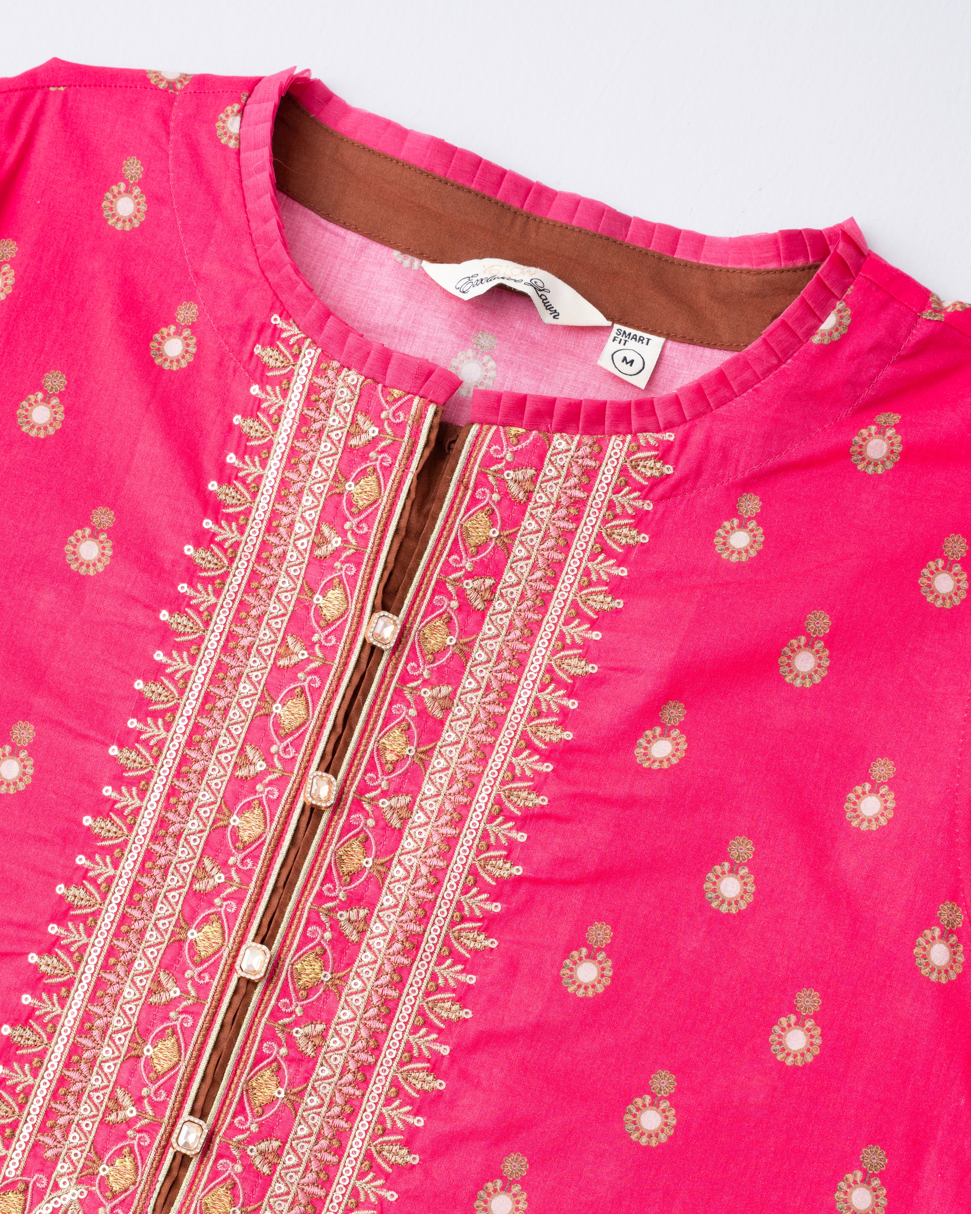 Smart Fit Printed Two-Piece Lawn with Silk Dupatta - Image 7