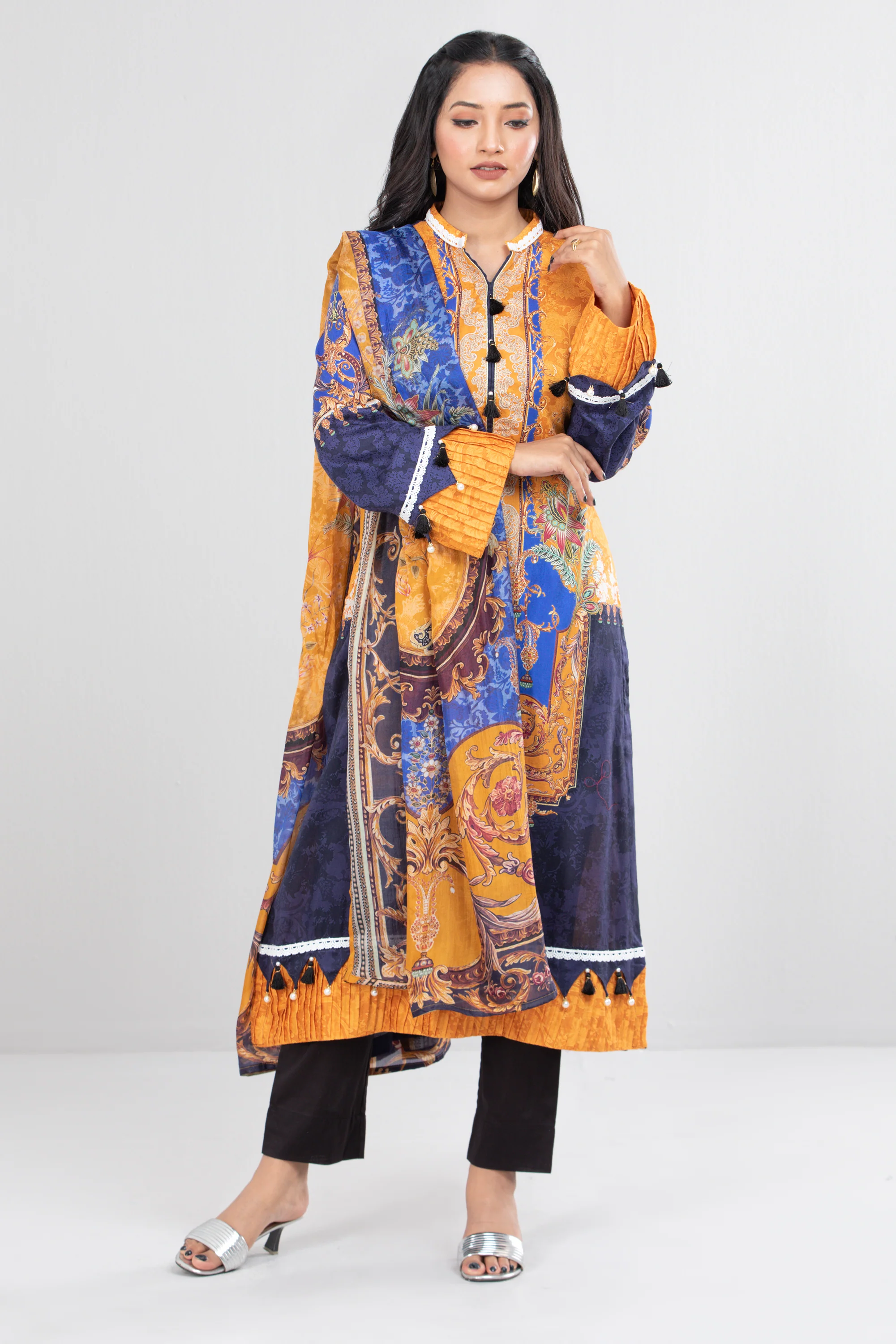 Smart Fit Printed Three Piece Lawn - Image 11