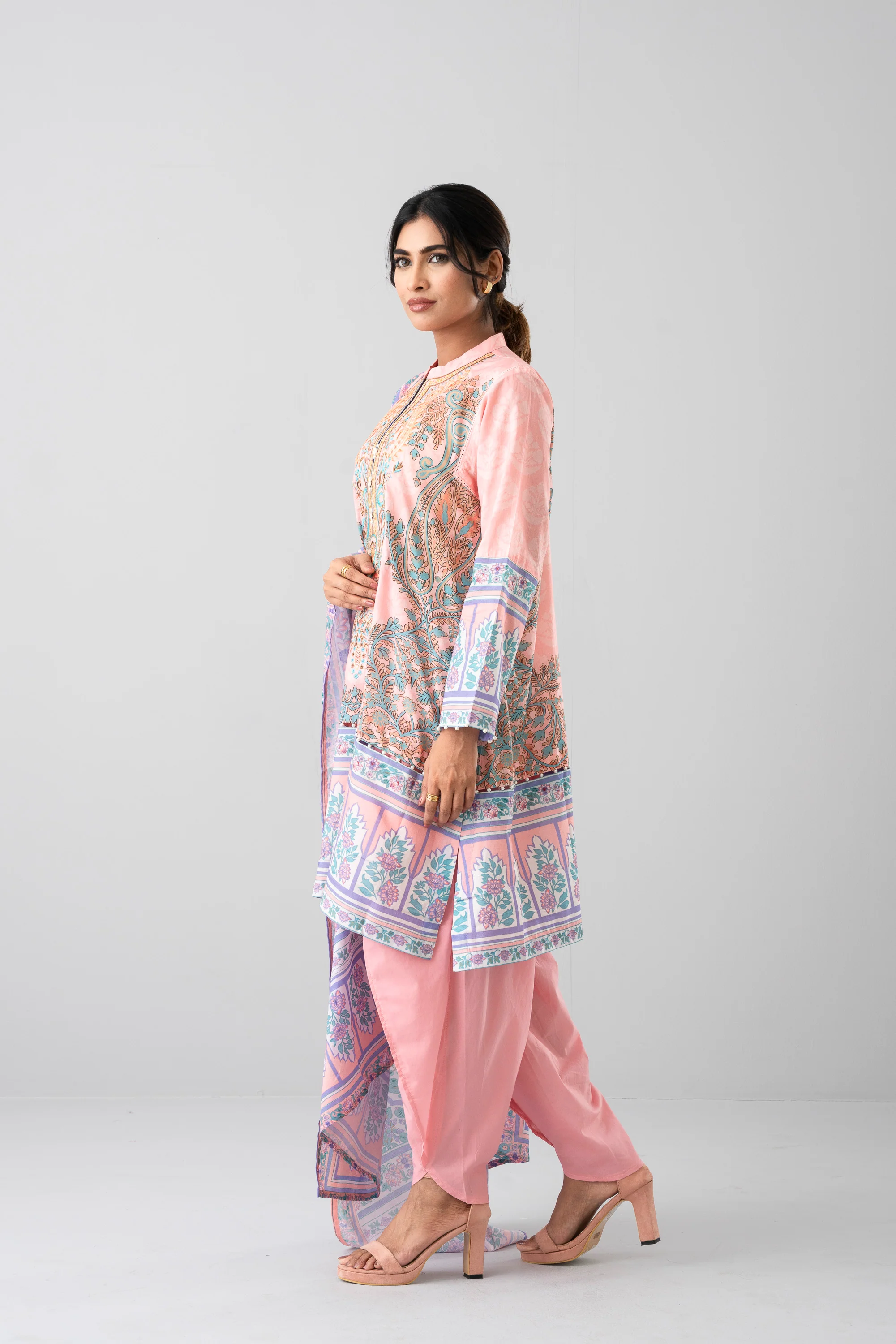 Three-Piece Printed Semi-Formal Lawn - Image 10