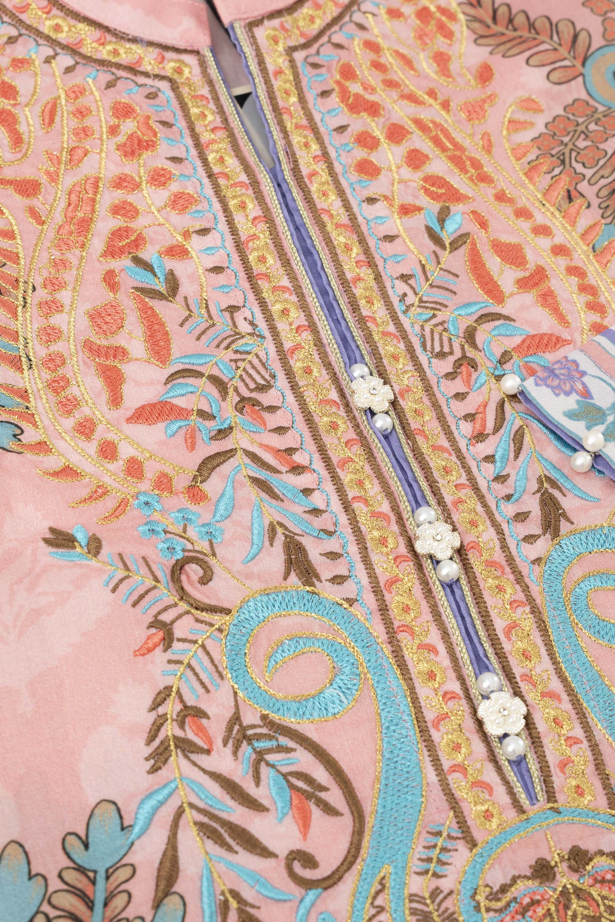 Three-Piece Printed Semi-Formal Lawn - Image 12