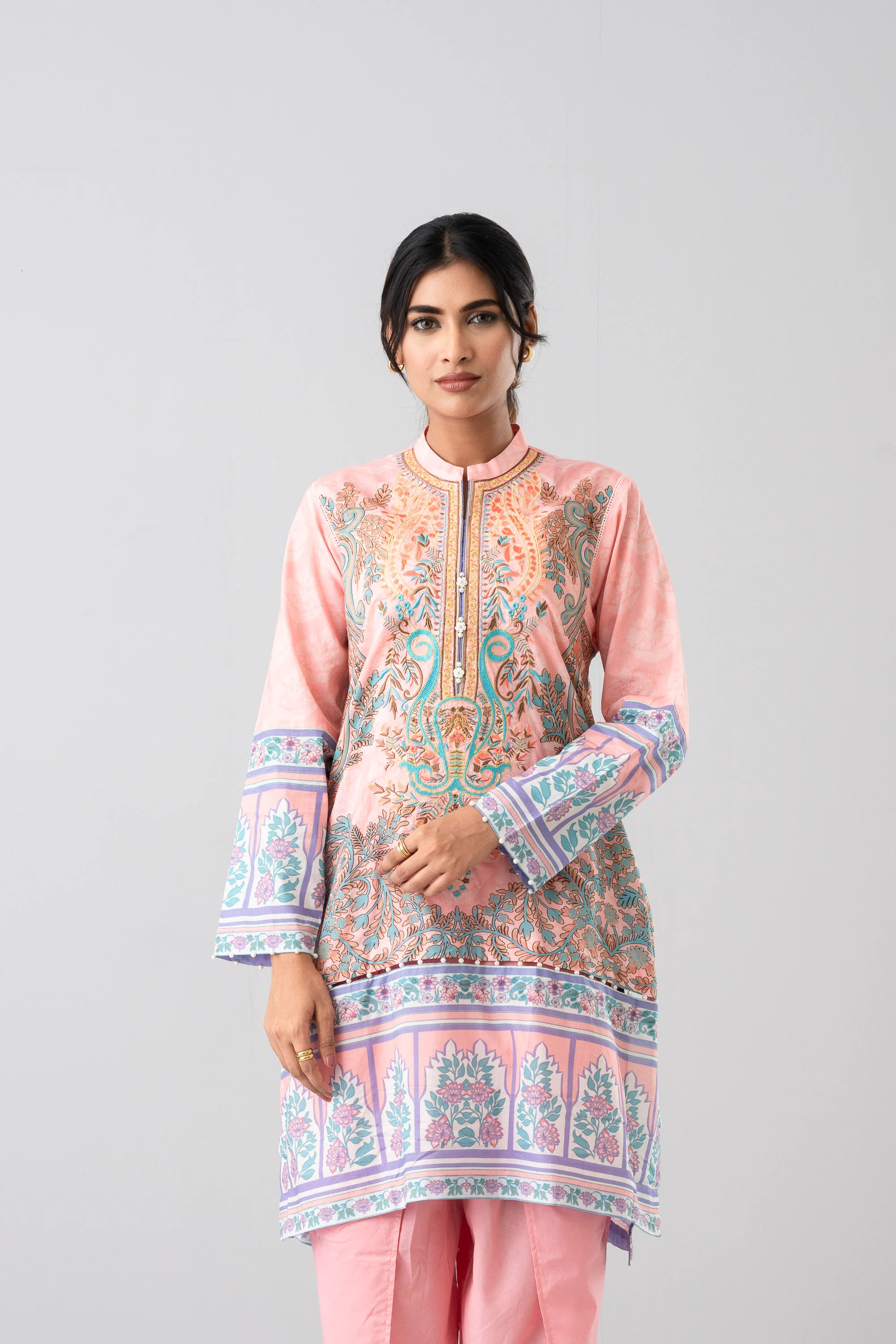 Three-Piece Printed Semi-Formal Lawn - Image 9