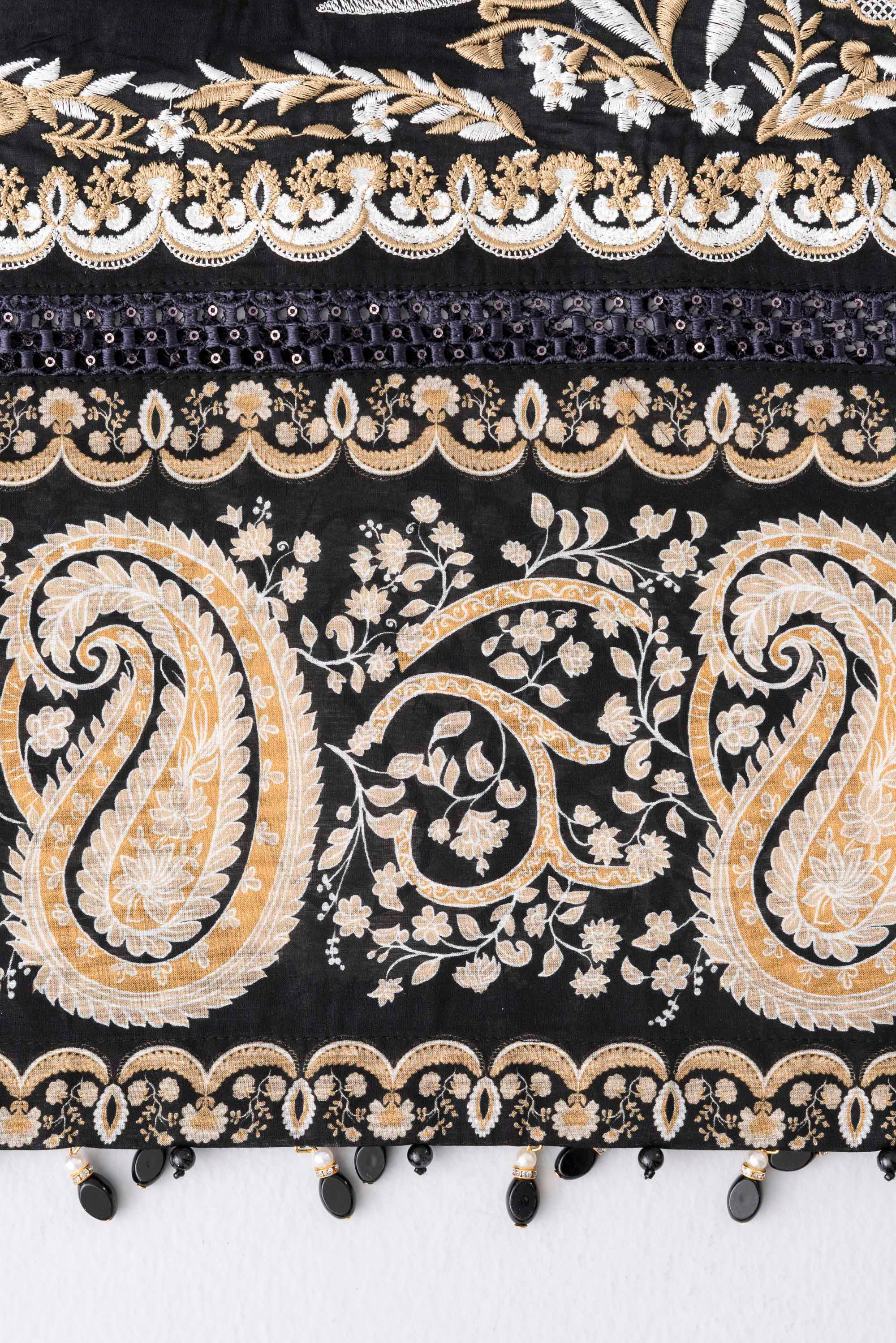 Smart Fit Embroidered Three-Piece Lawn with Silk Dupatta - Image 6