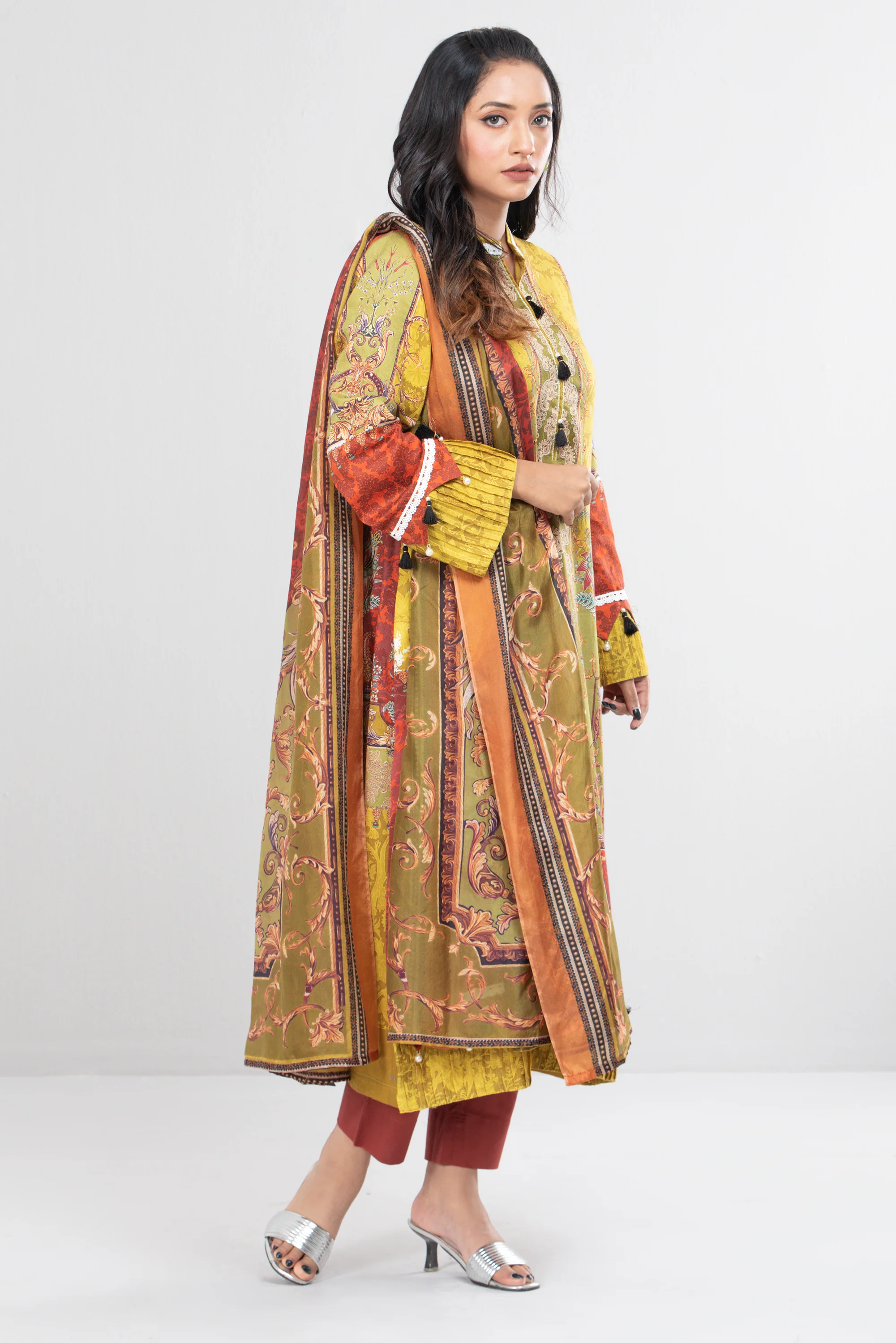 Smart Fit Printed Three Piece Lawn - Image 4