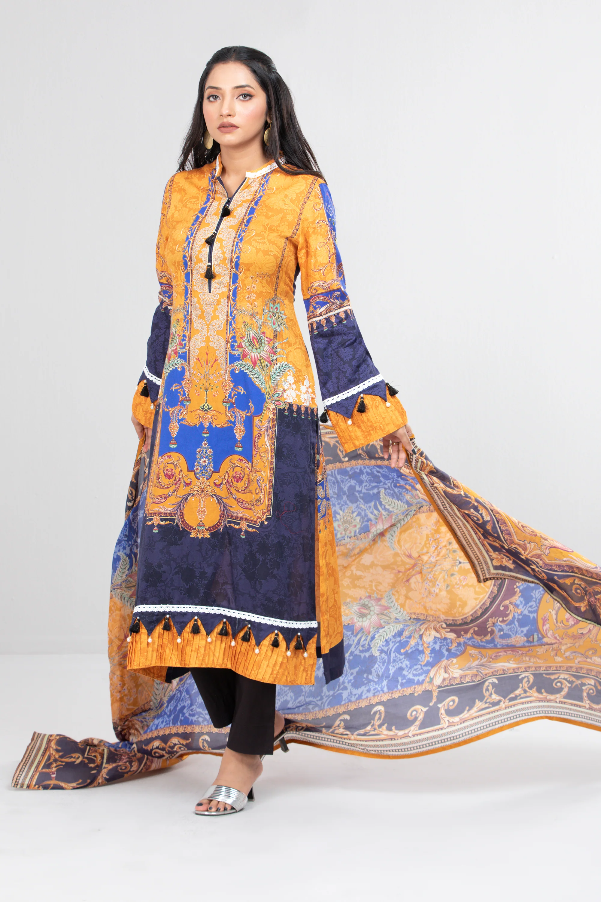 Smart Fit Printed Three Piece Lawn - Image 7
