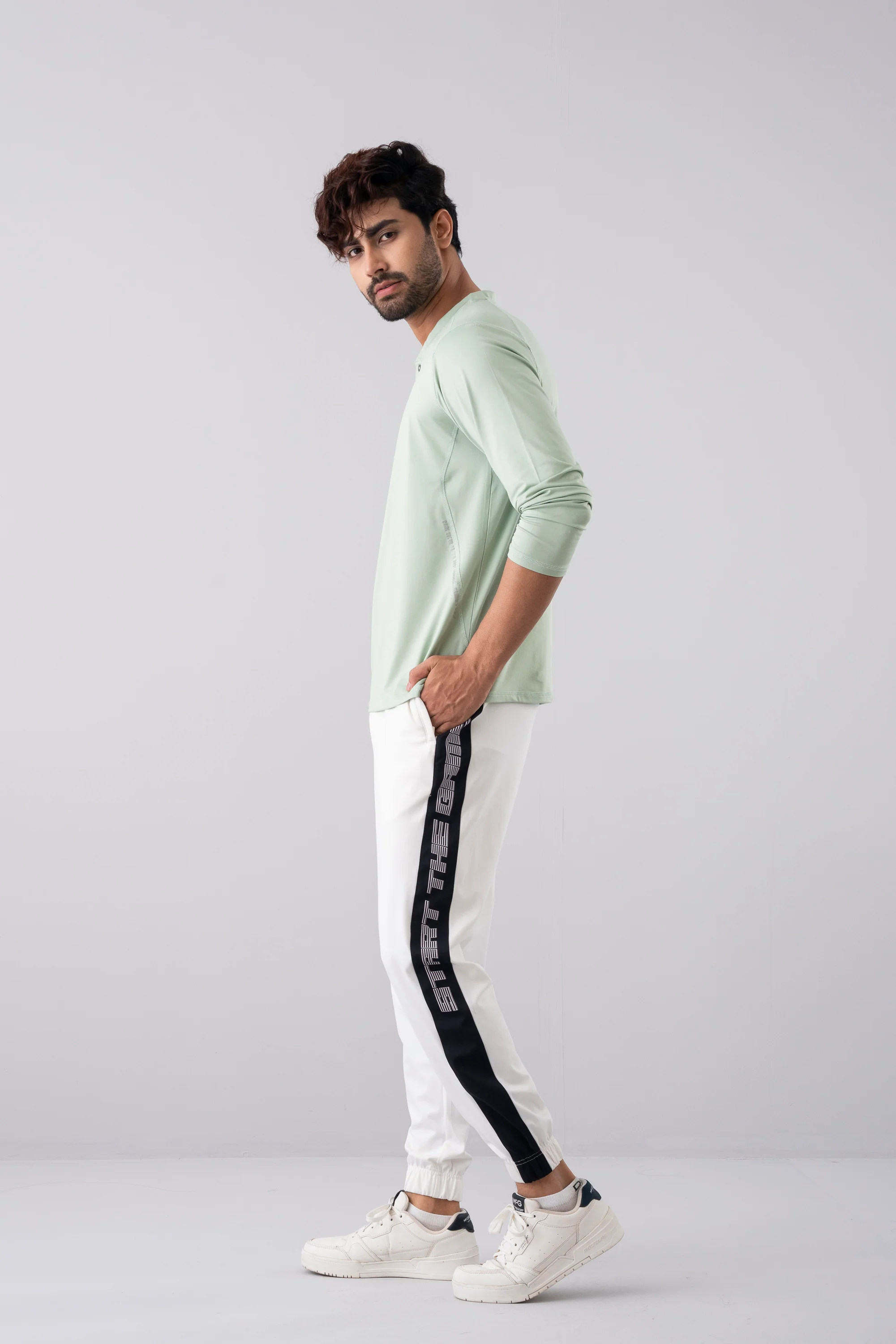 Regular Fit Henley T-Shirt - Athleisure - Image 3