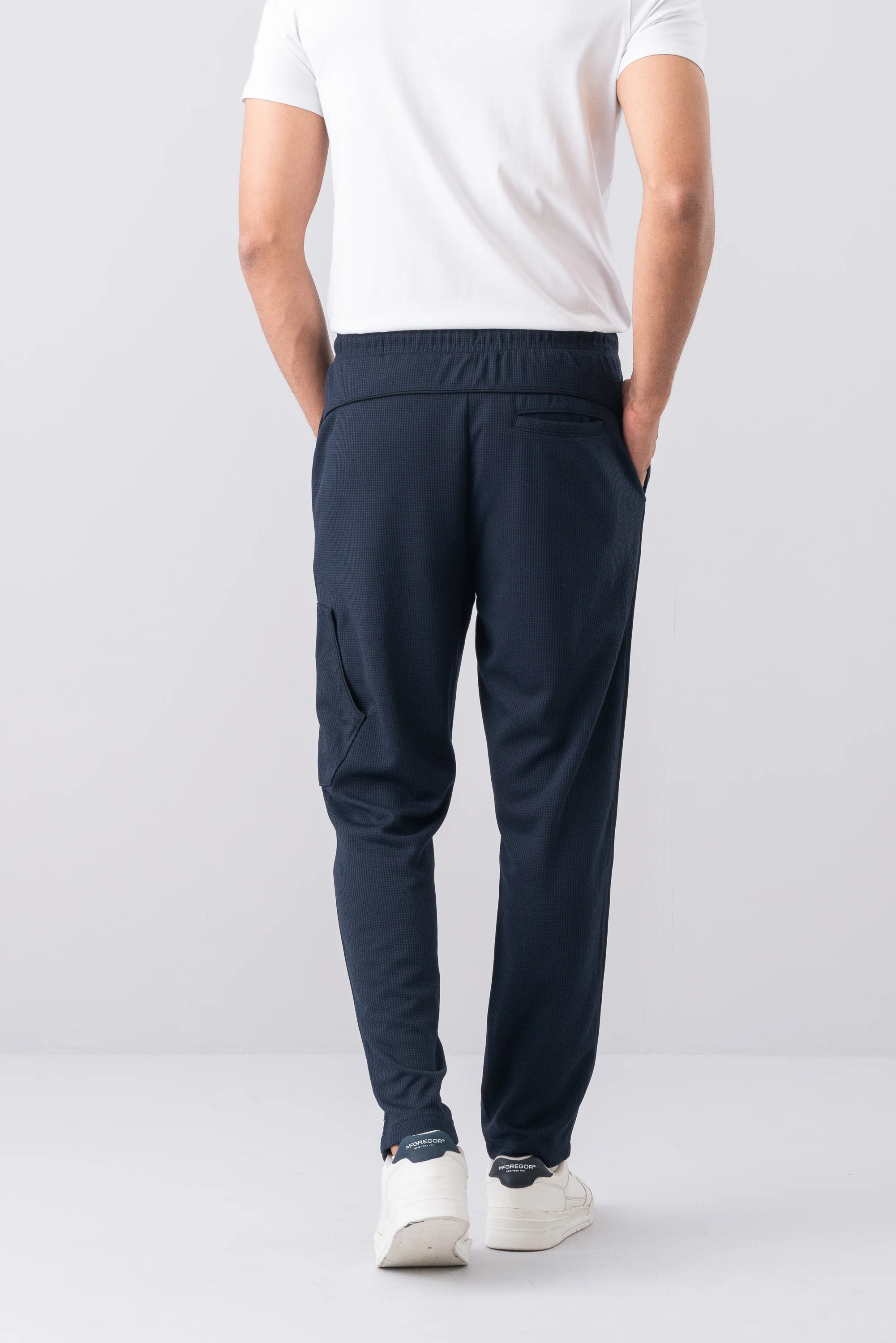 Regular Fit Waffle Knit Trousers - Athleisure - Image 4