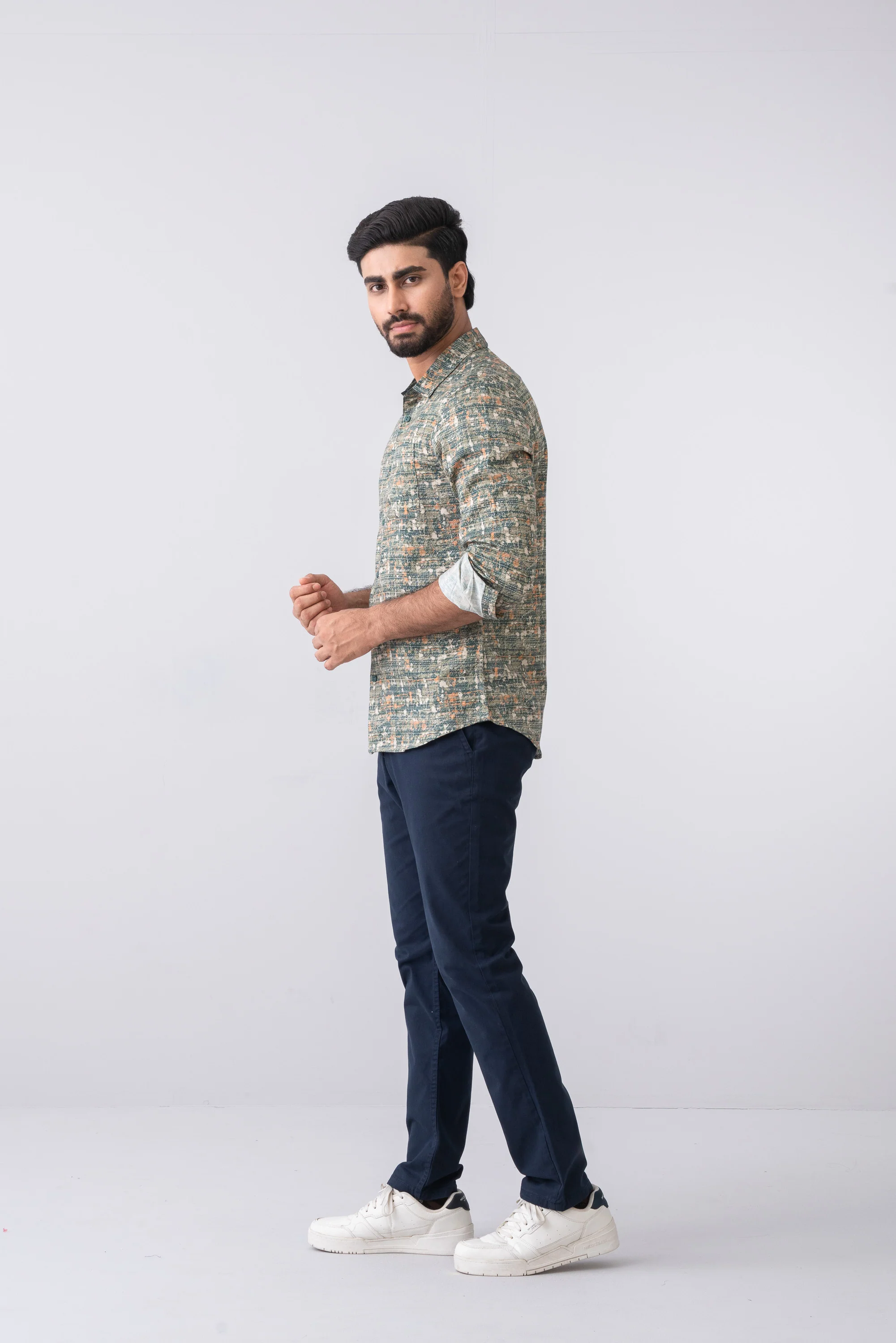 Slim Fit Printed Casual Shirt - Image 3