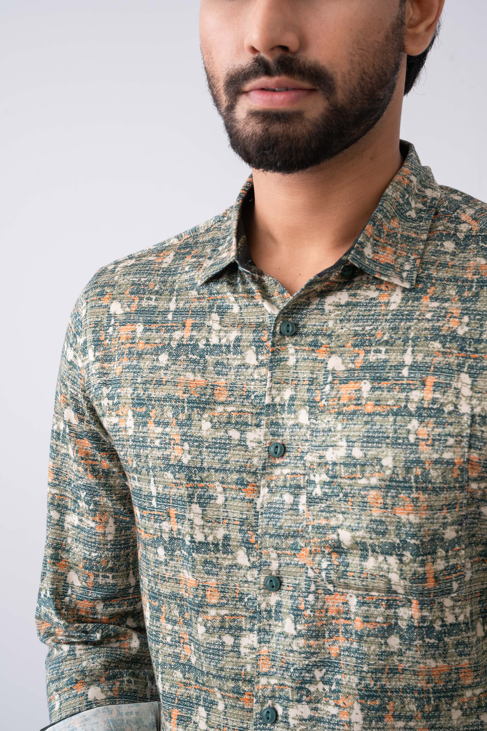 Slim Fit Printed Casual Shirt - Image 5
