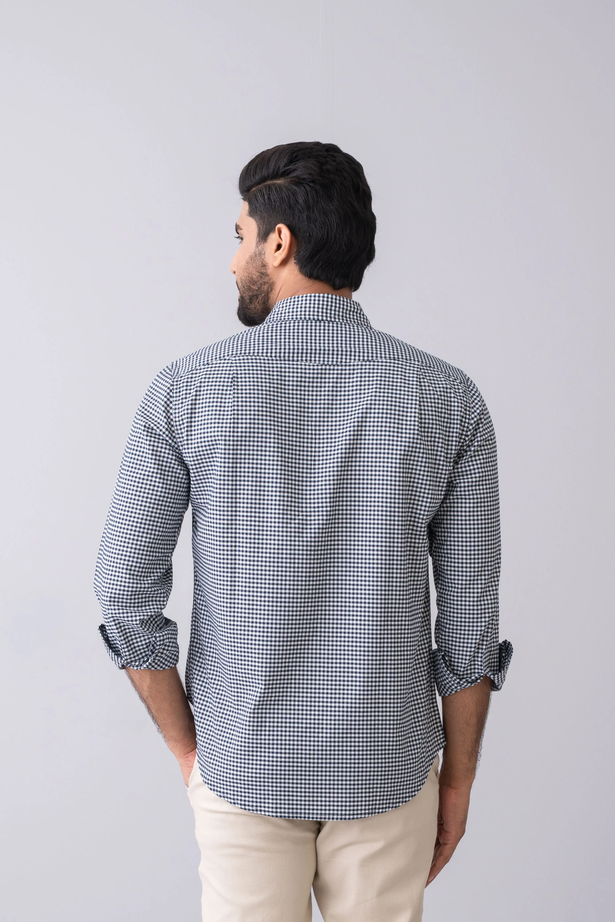 Regular Fit Checkered Casual Shirt - Image 4
