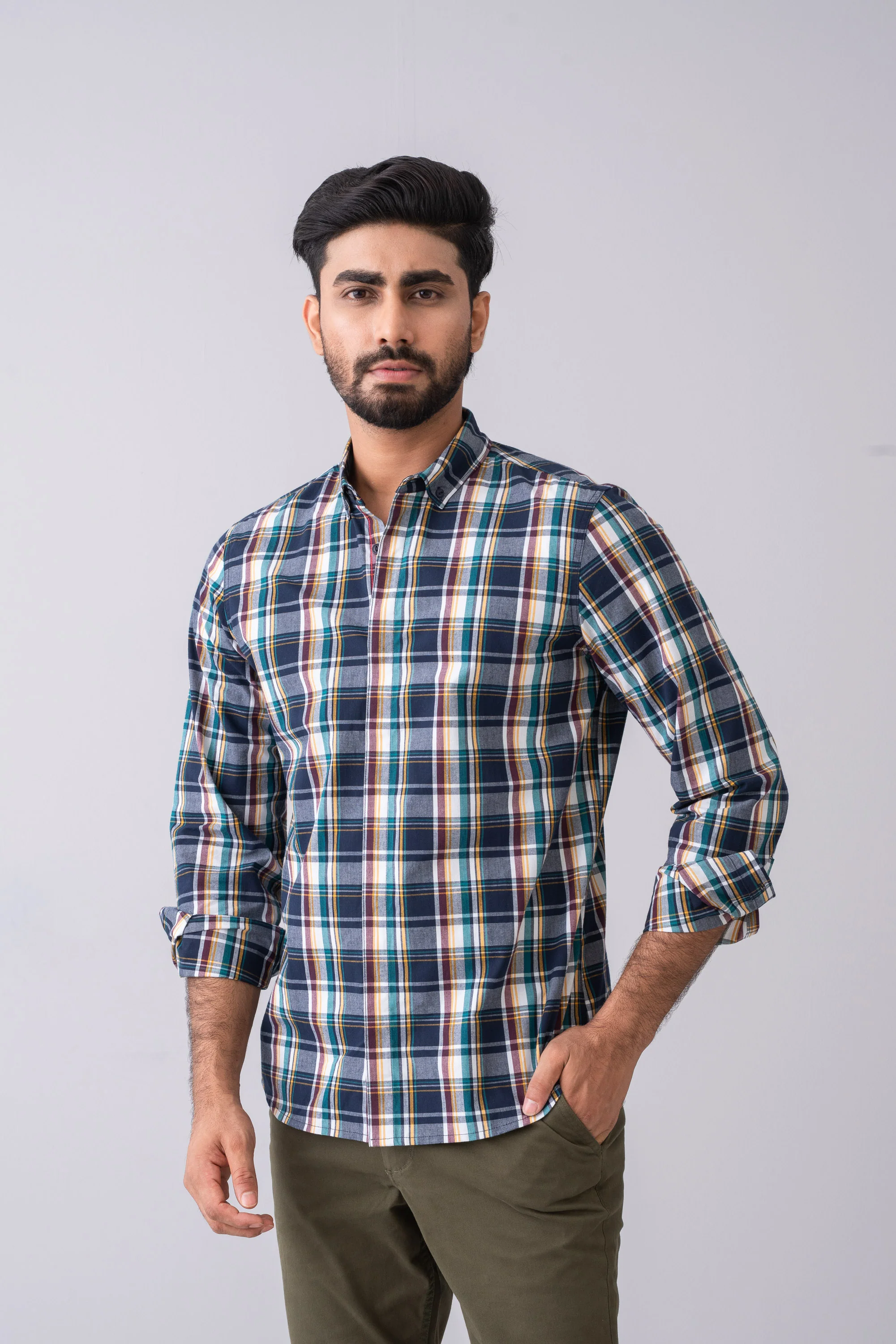 Regular Fit Checkered Casual Shirt - Image 2