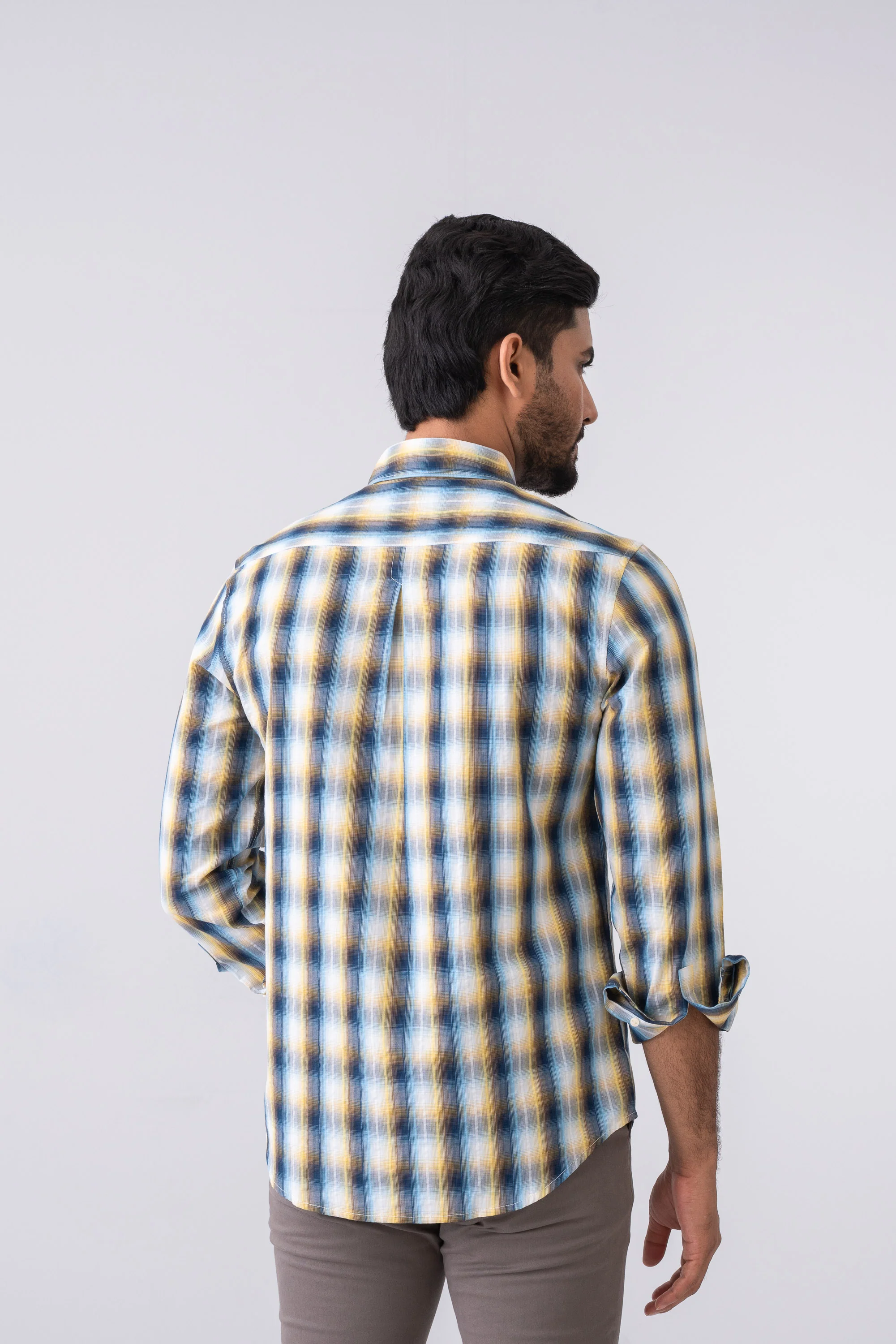 Regular Fit Checkered Casual Shirt - Image 4