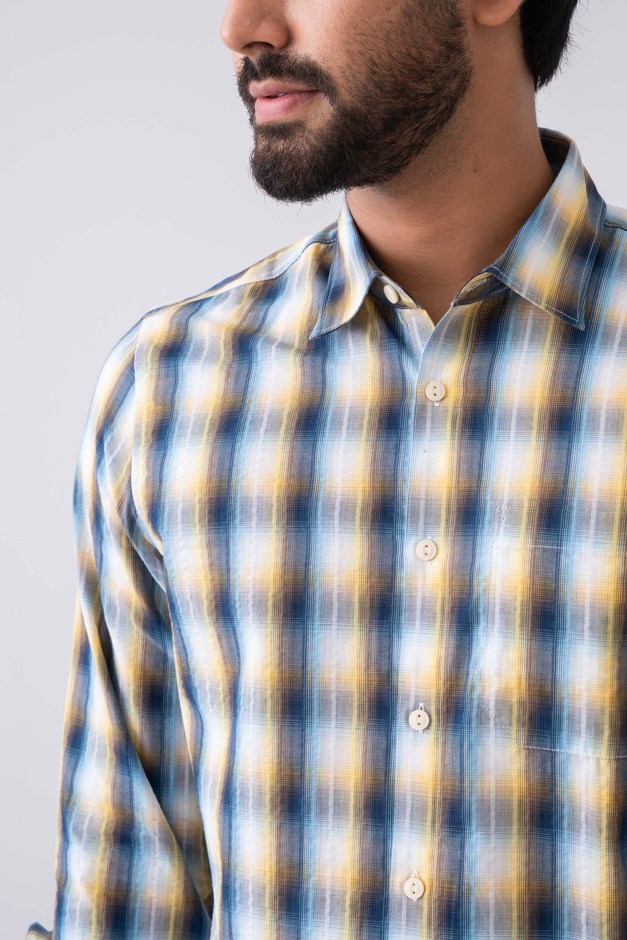 Regular Fit Checkered Casual Shirt - Image 5
