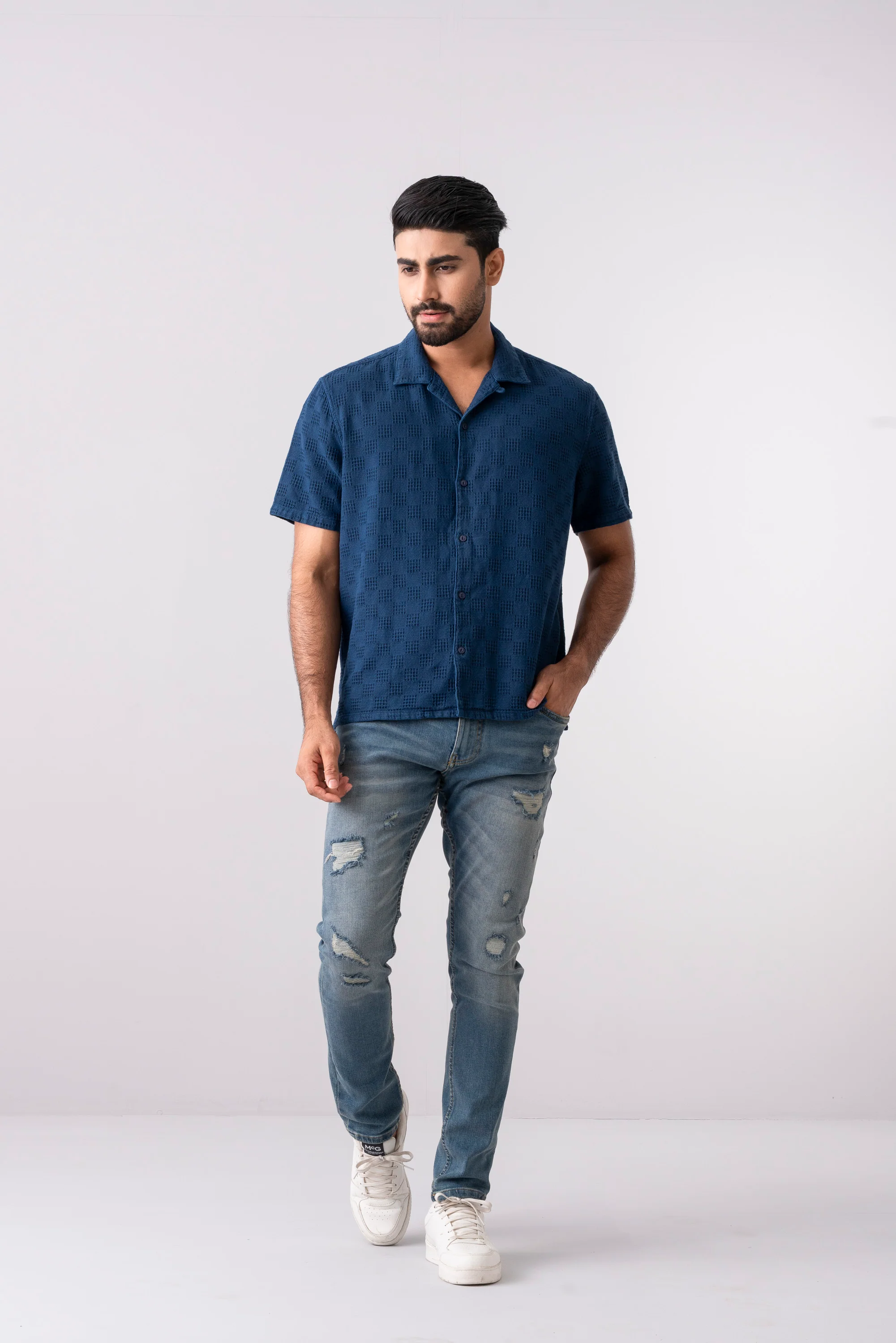Boxy Fit Solid Casual Shirt - Image 7