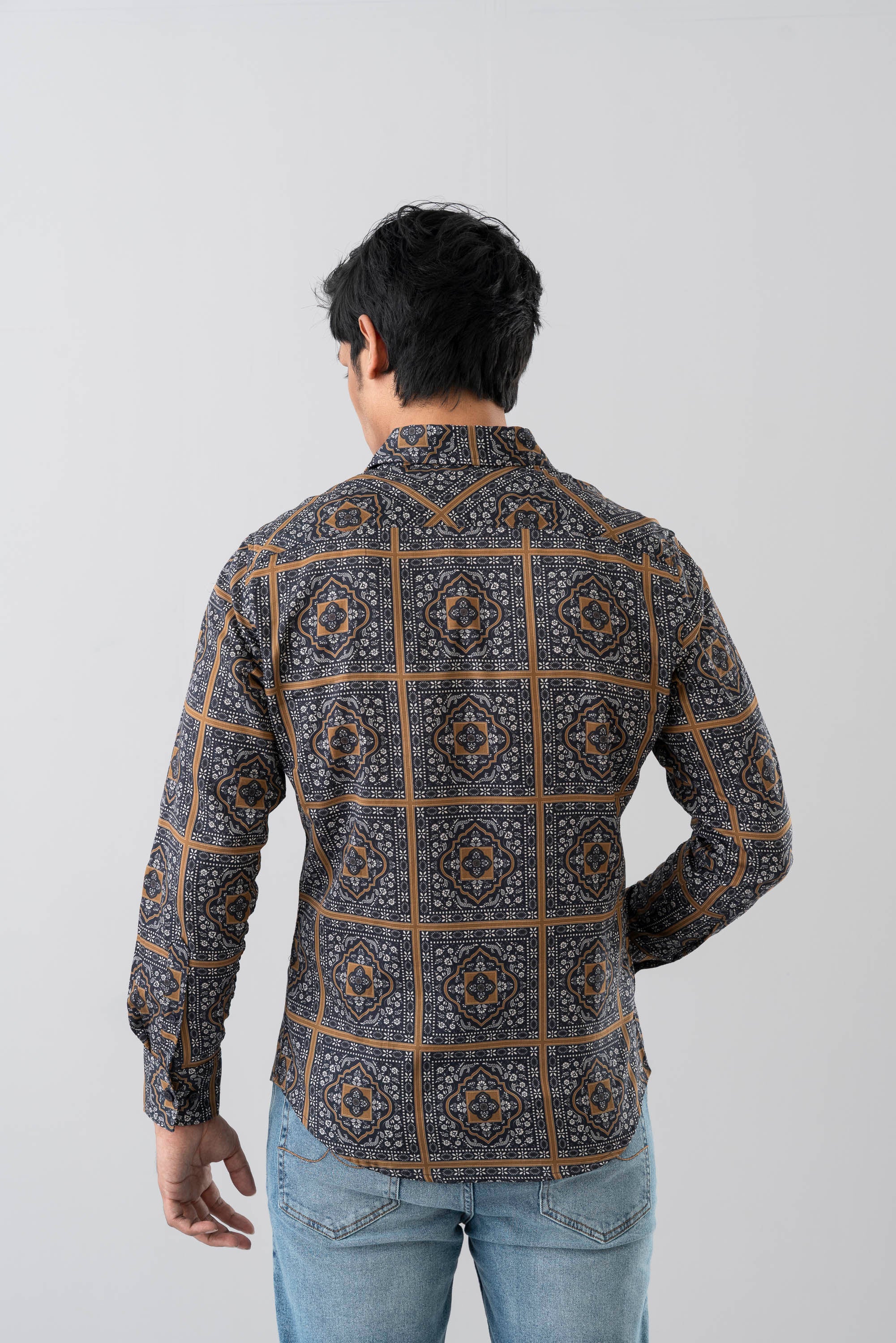 Slim Fit Printed Casual Shirt - Image 4