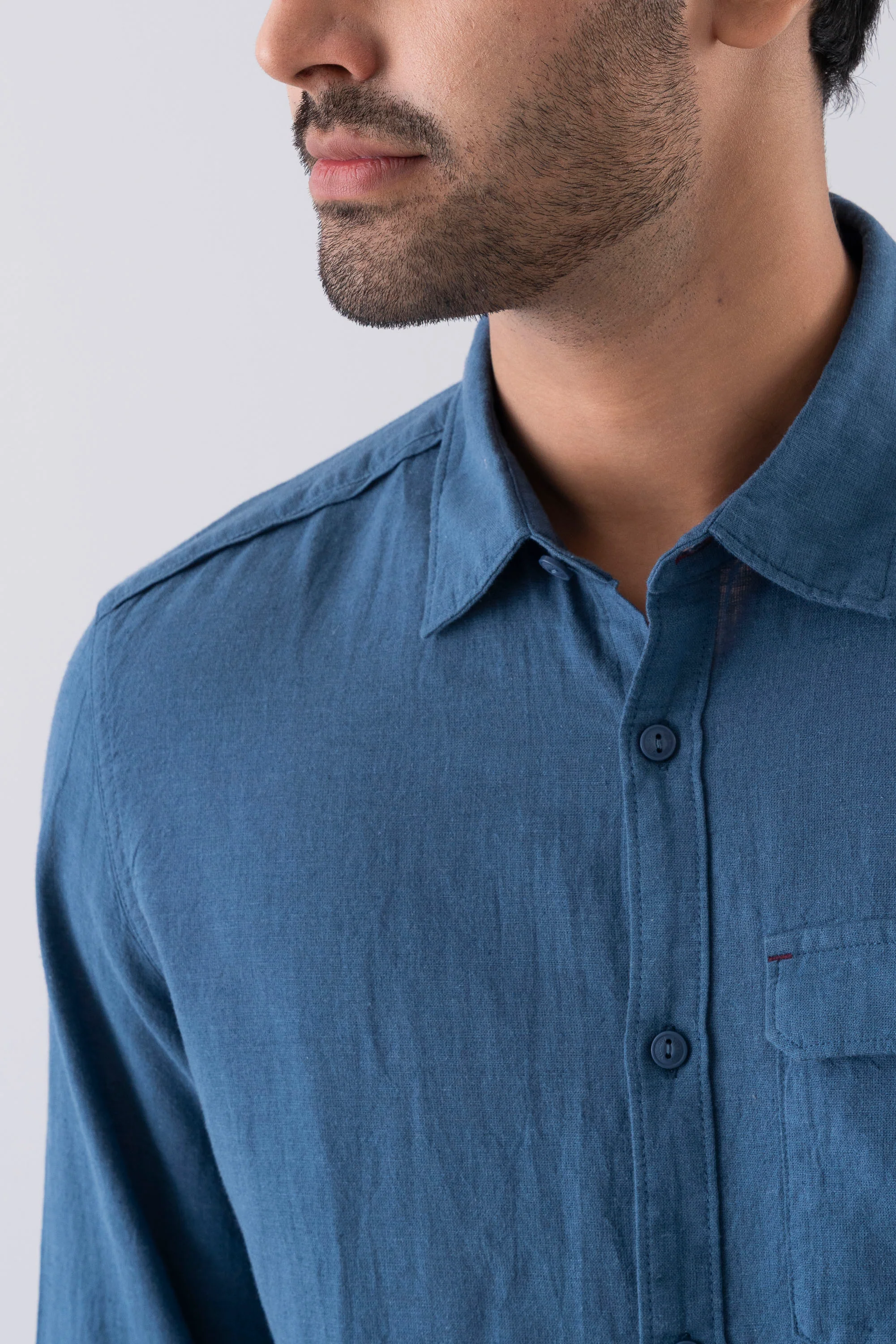 Regular Fit Solid Casual Shirt - Image 5
