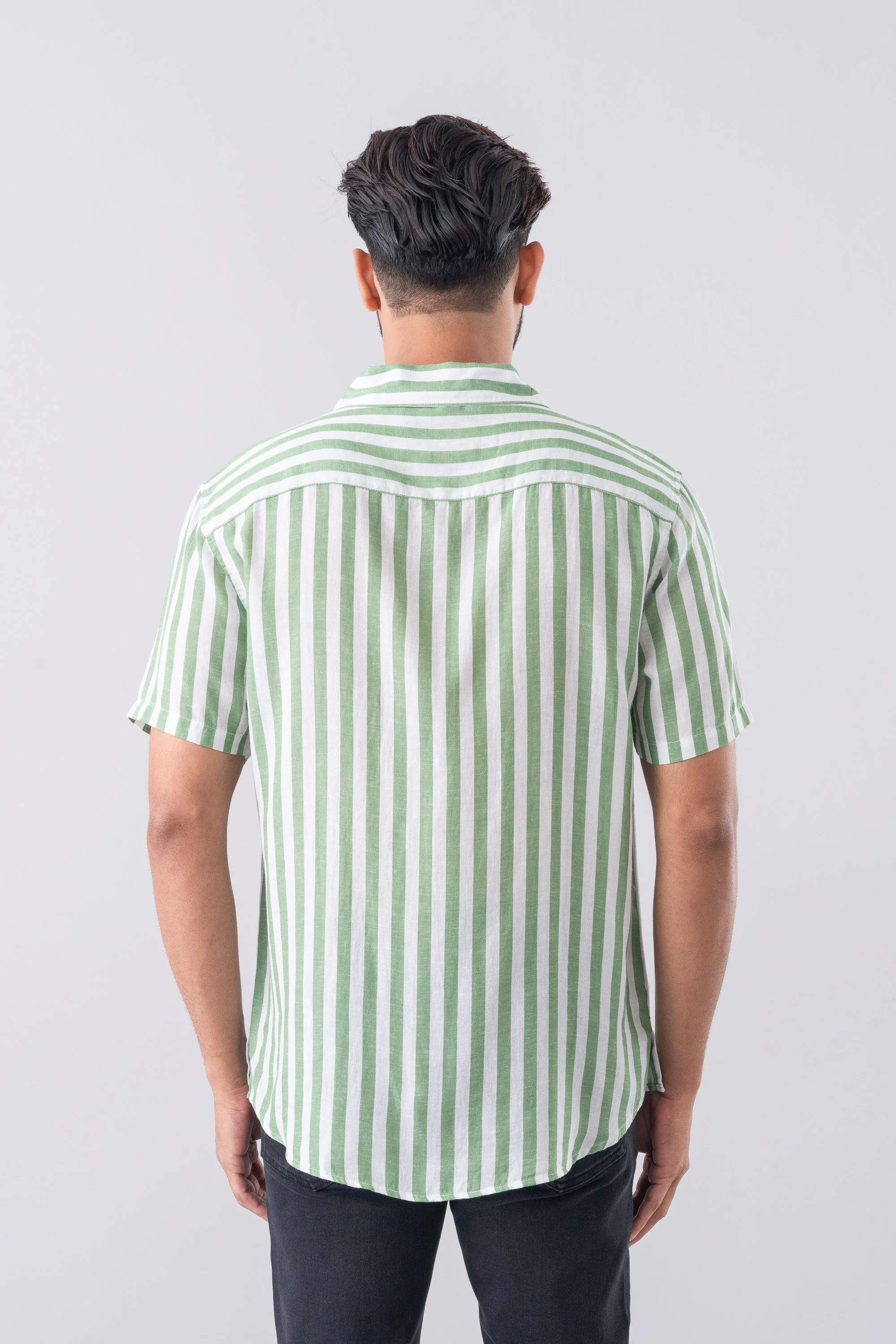 Regular Fit Striped Casual Shirt - Image 10