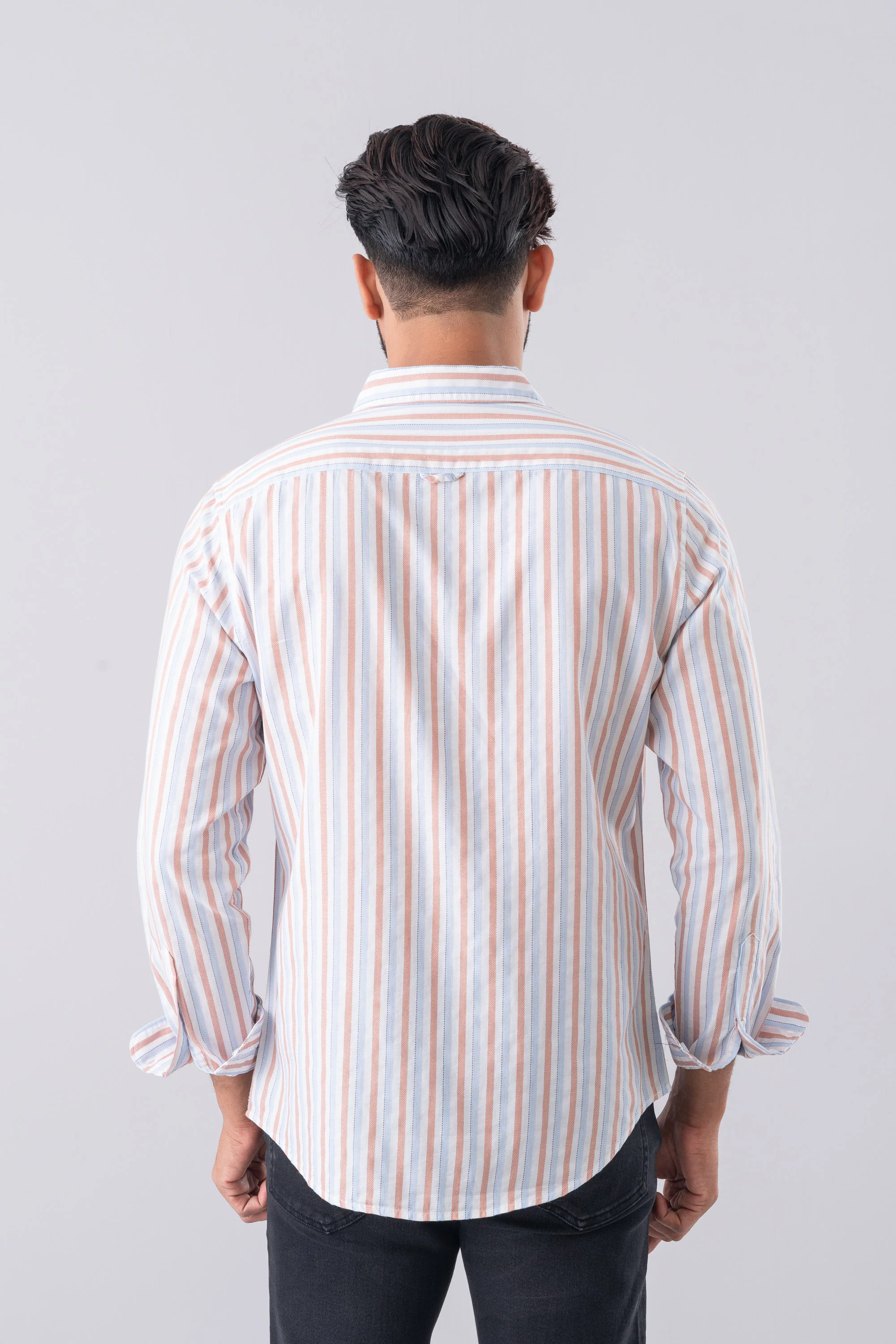 Slim Fit Striped Casual Shirt - Image 4