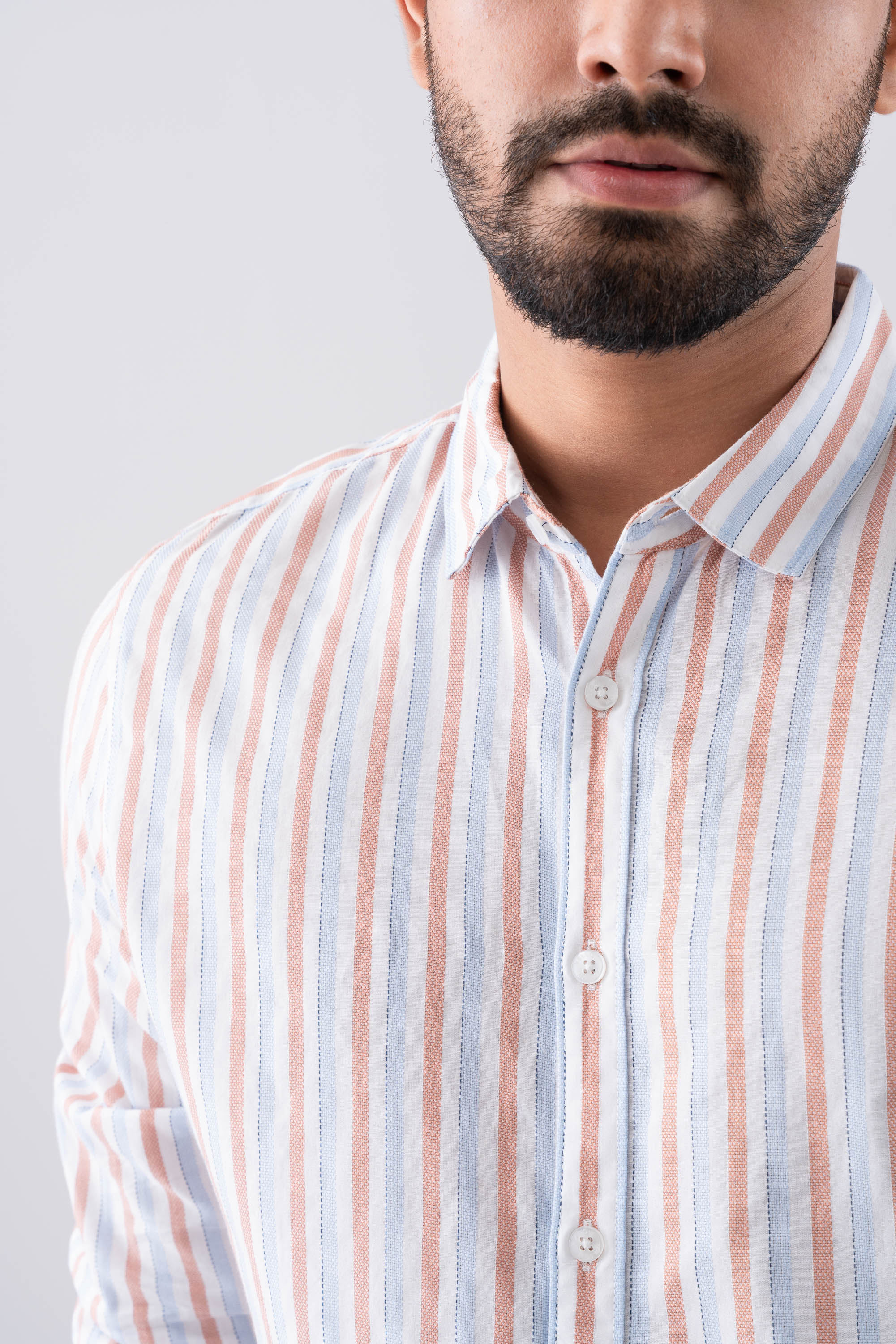 Slim Fit Striped Casual Shirt - Image 5