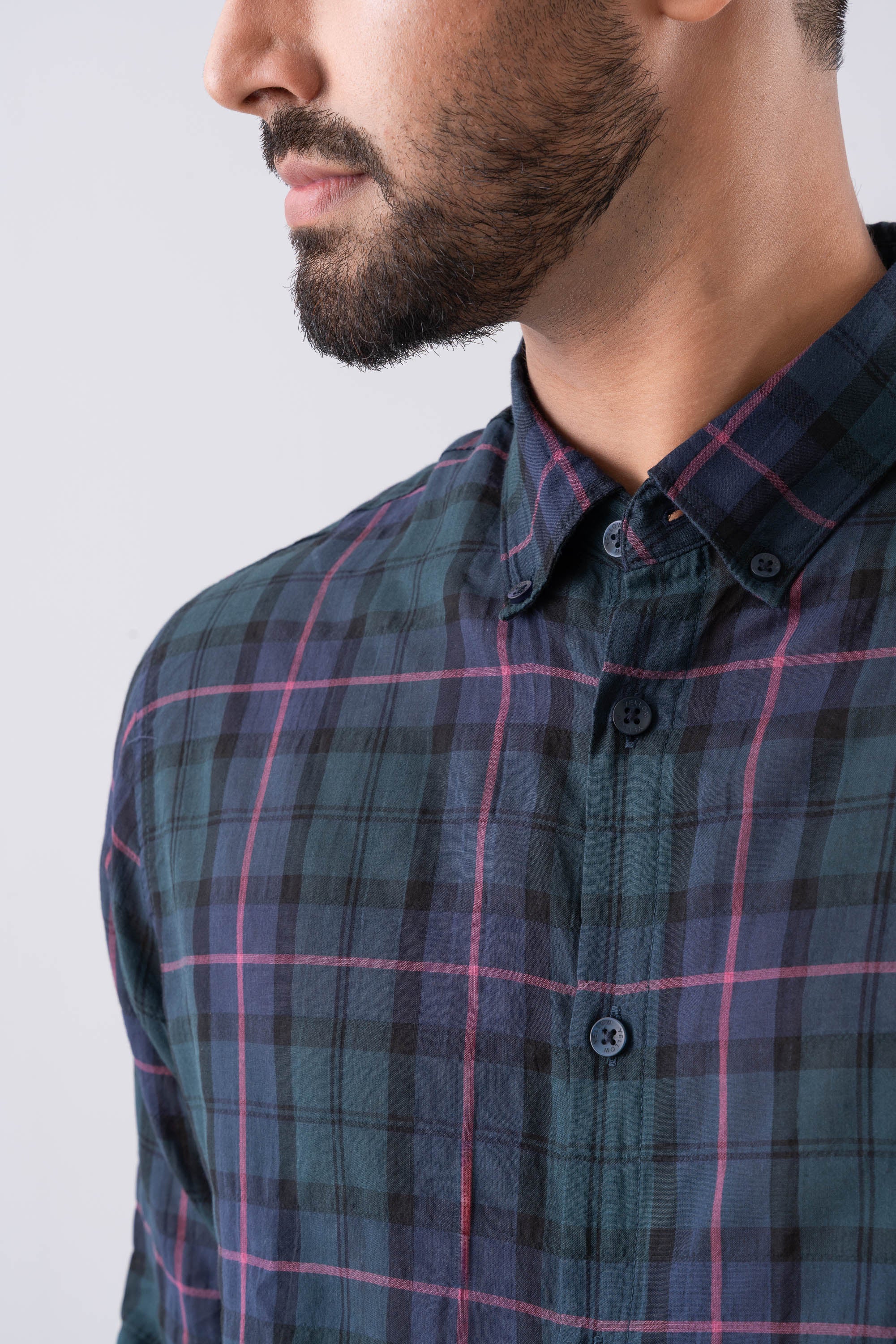 Regular Fit Checkered Casual Shirt - Image 5