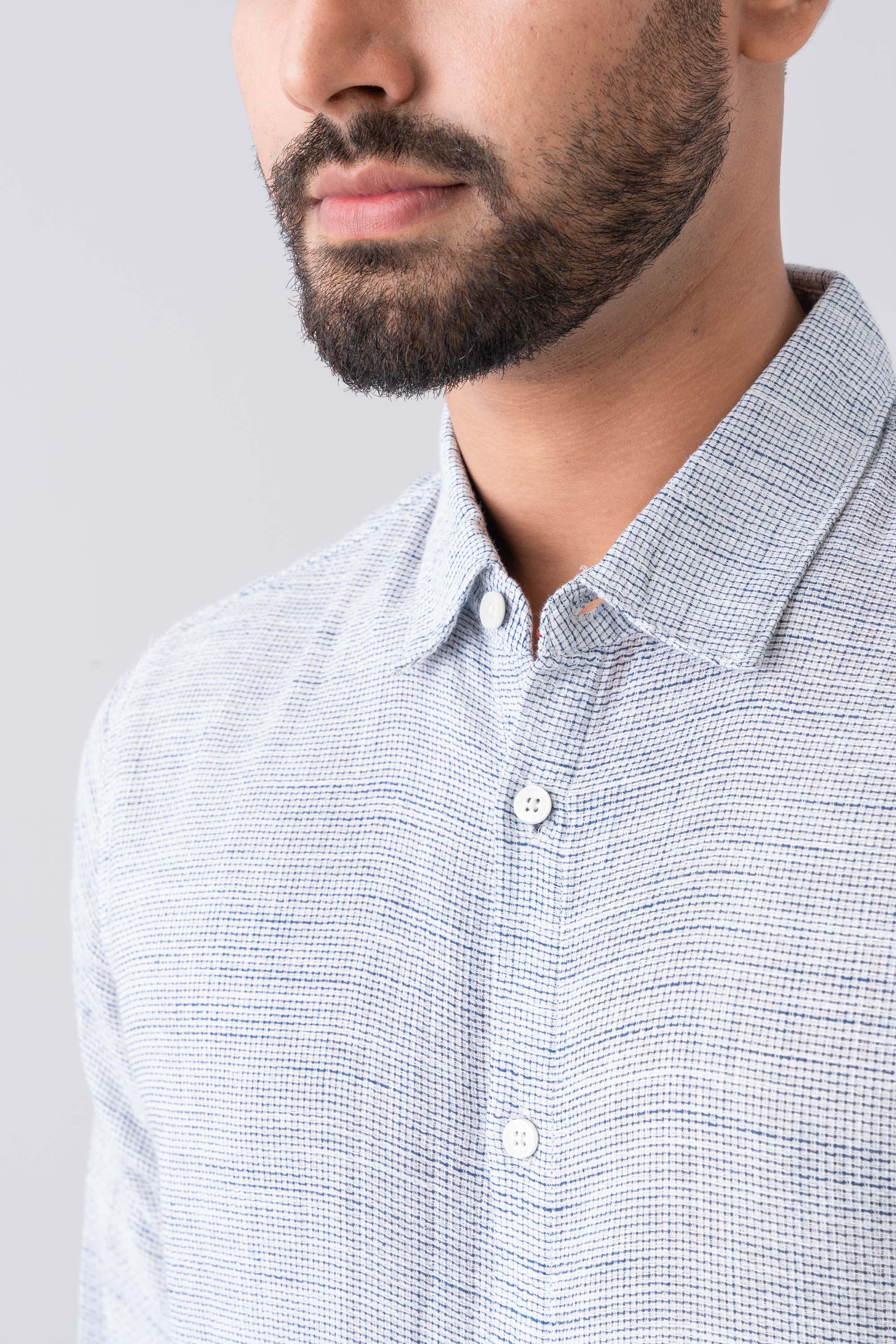 Regular Fit Textured Casual Shirt - Image 5