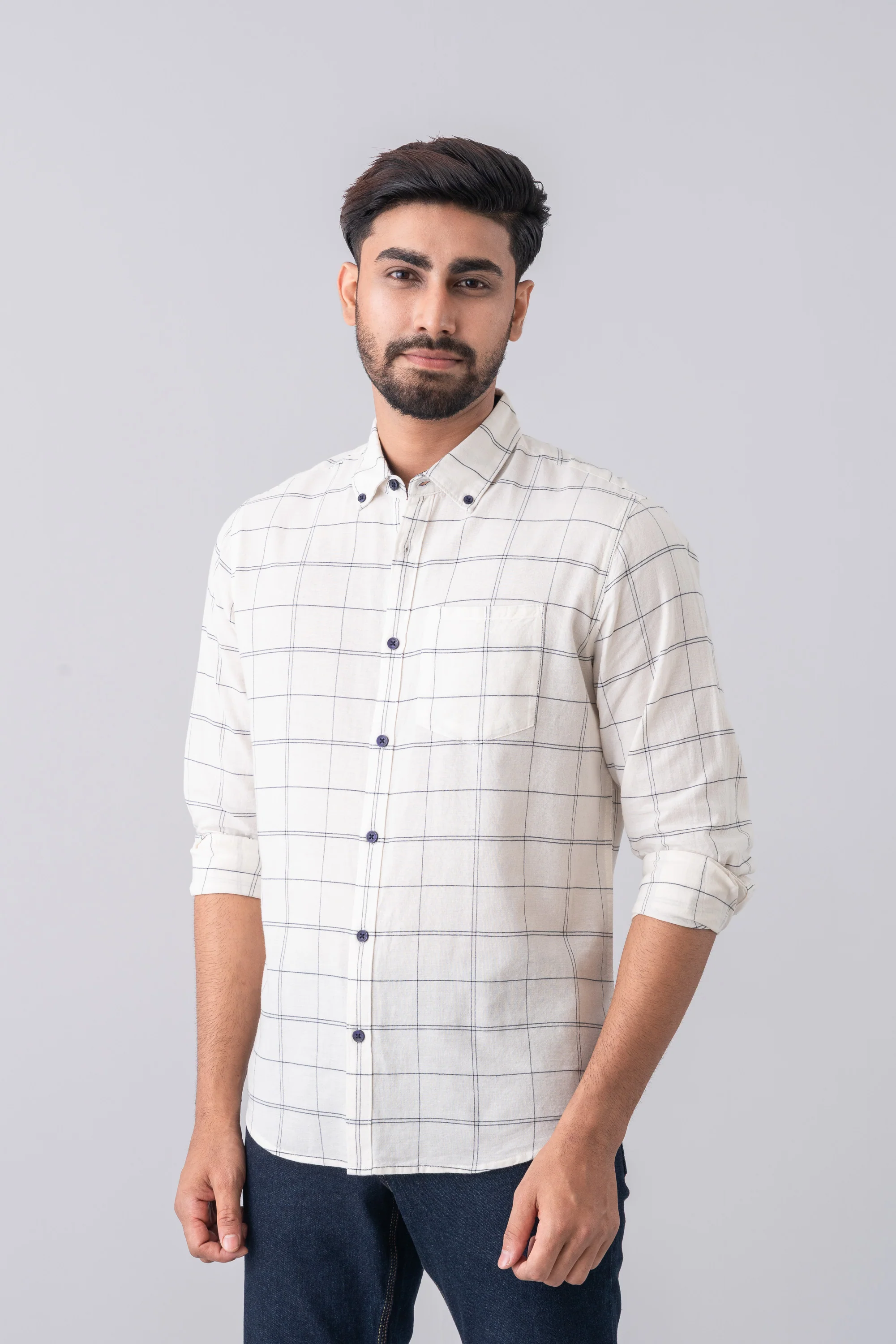 Regular Fit Checkered Casual Shirt - Image 2
