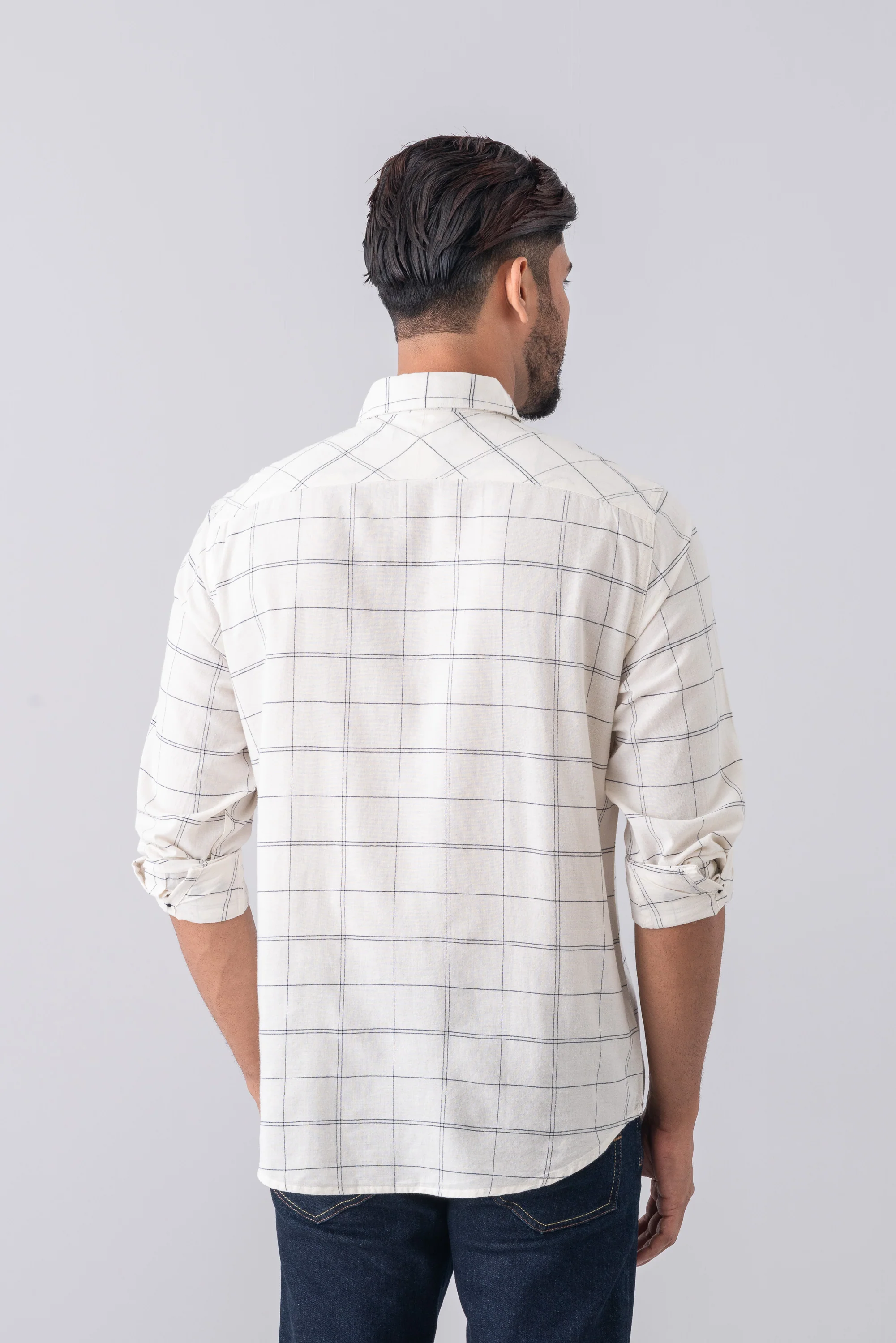 Regular Fit Checkered Casual Shirt - Image 4