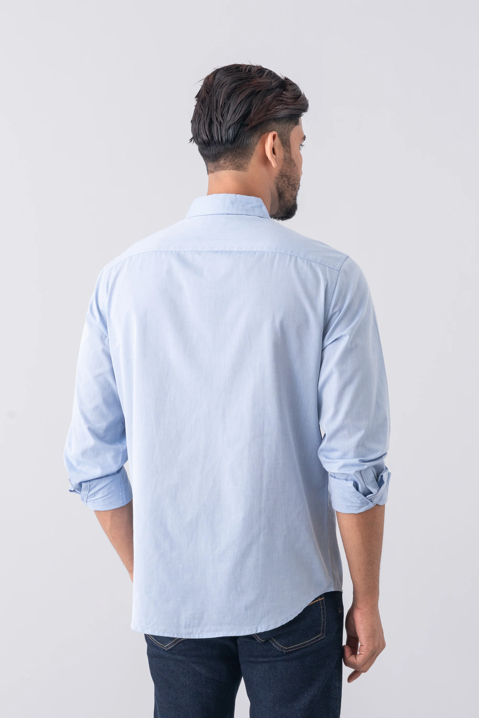Regular Fit Solid Casual Shirt - Image 4