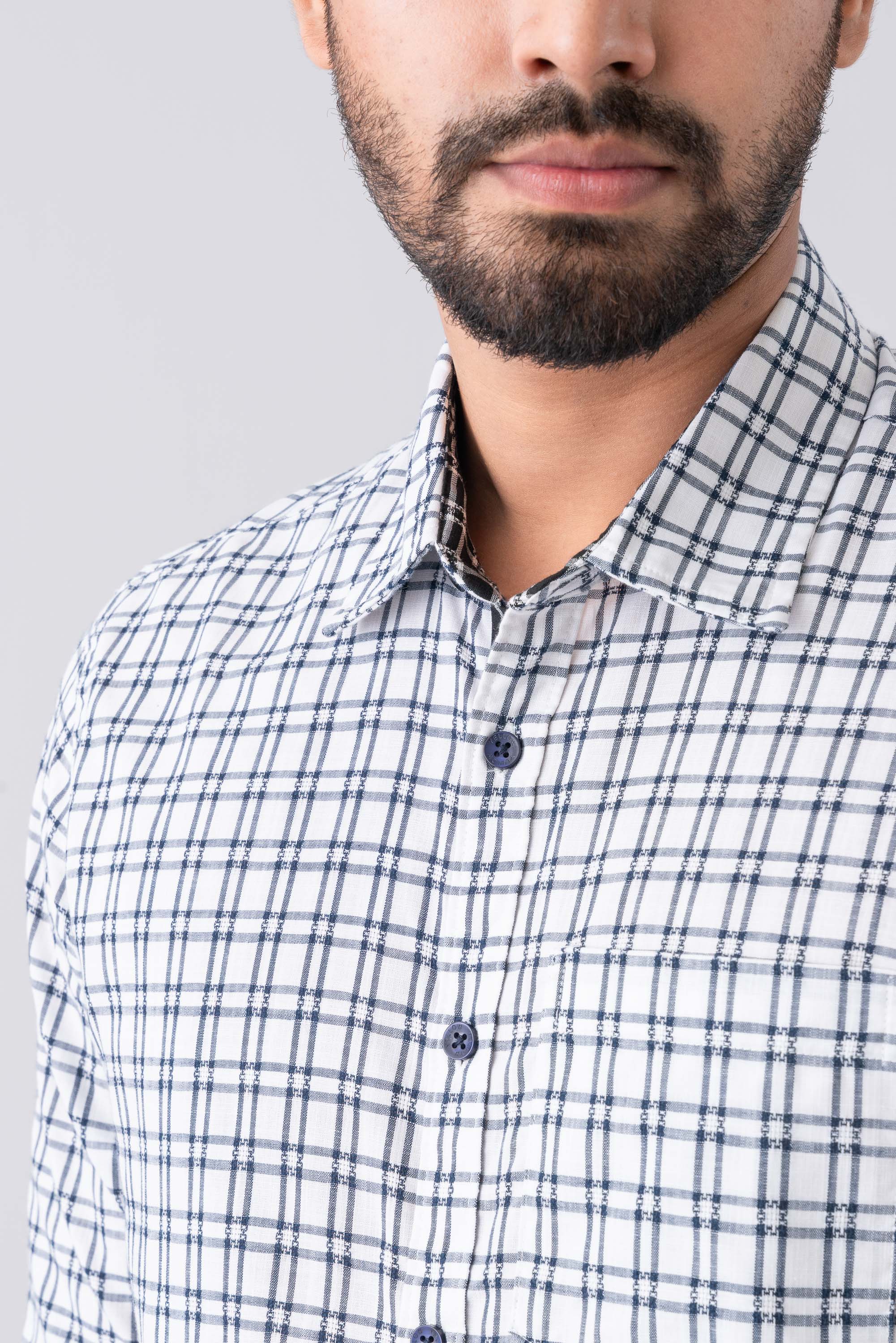 Regular Fit Checkered Casual Shirt - Image 5
