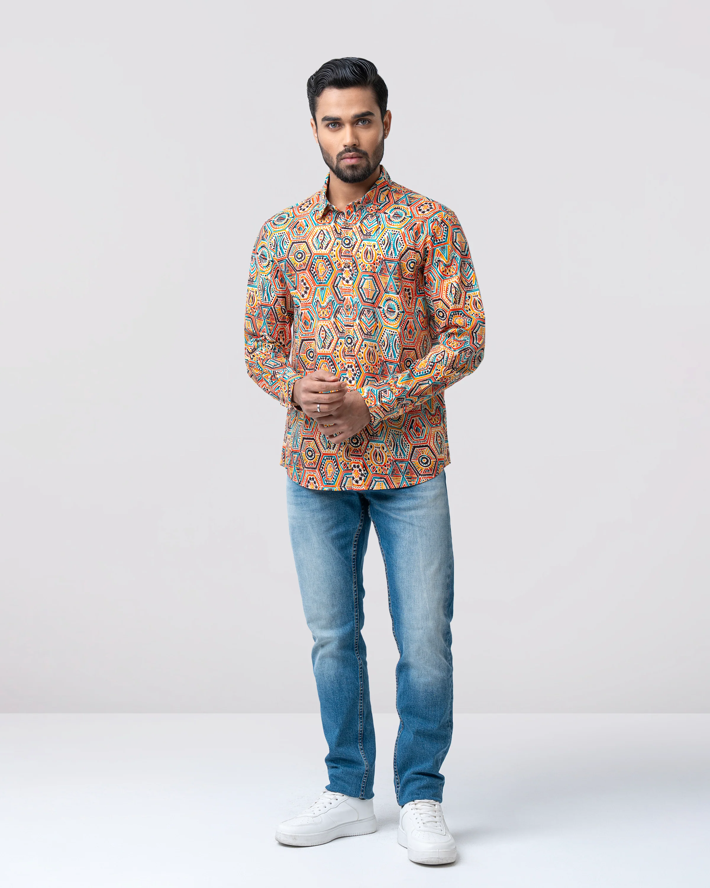 Regular Fit Printed Casual Shirt - Image 3