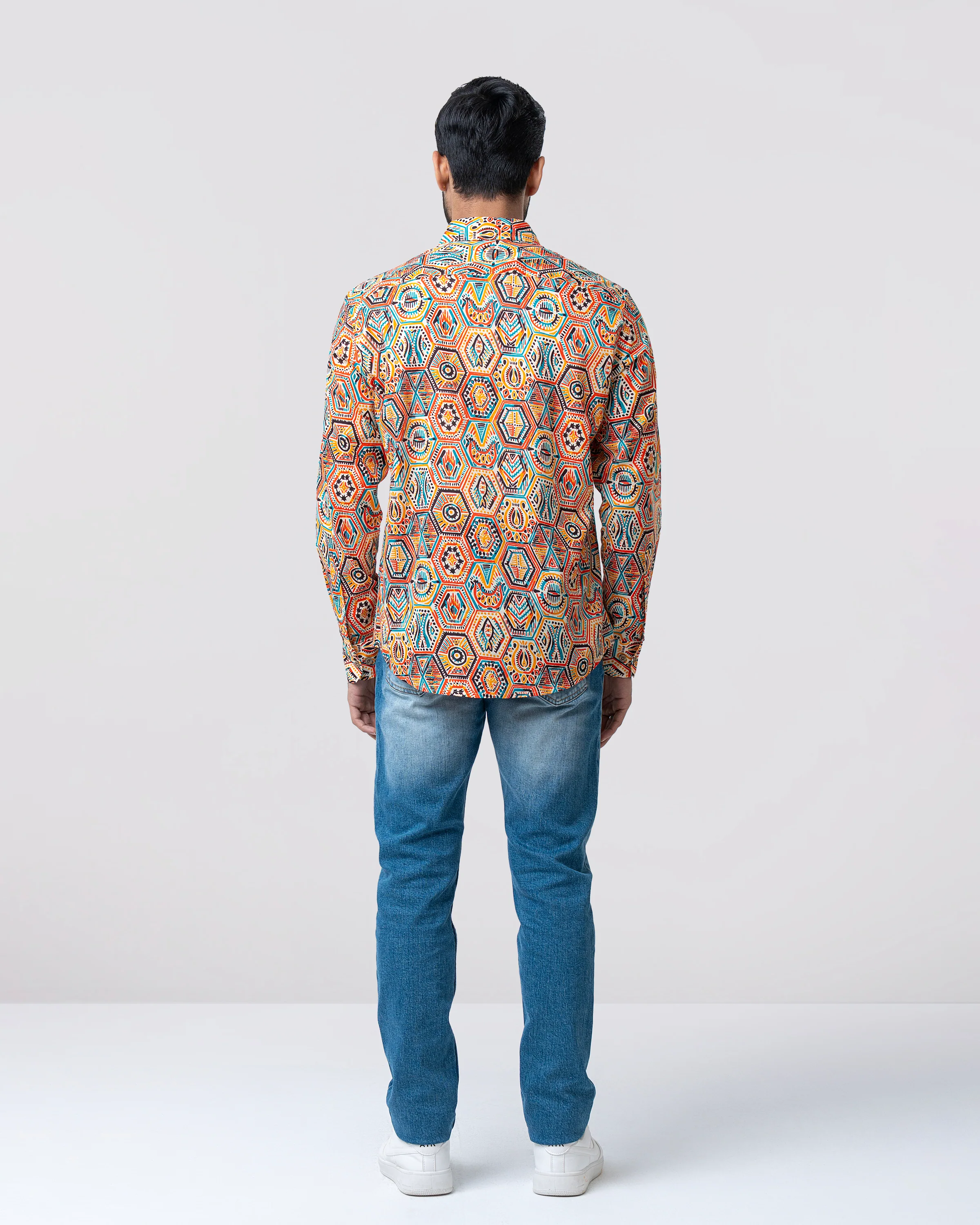 Regular Fit Printed Casual Shirt - Image 4