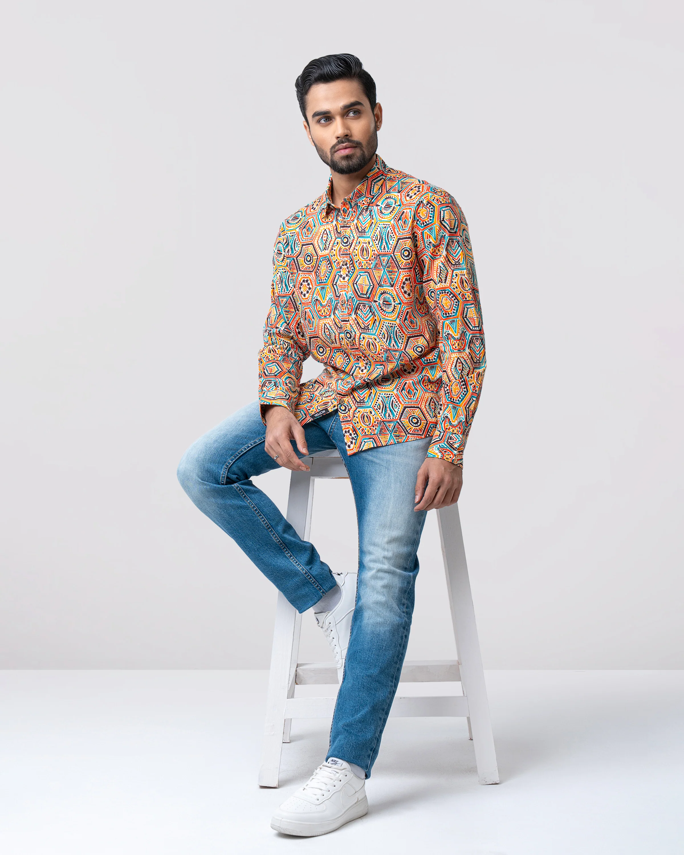 Regular Fit Printed Casual Shirt - Image 6