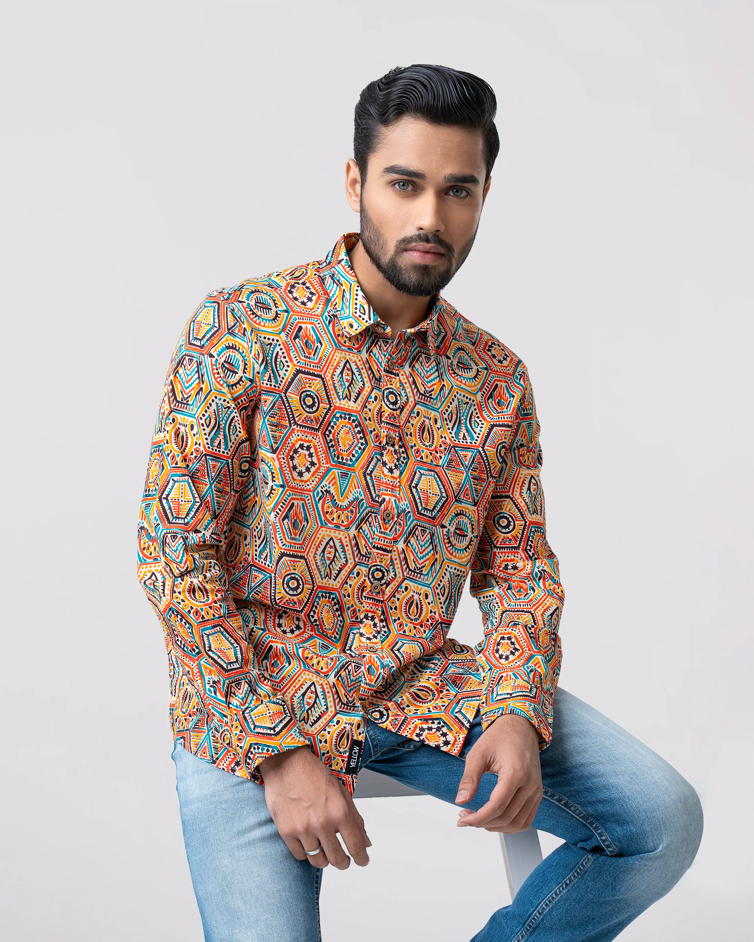 Regular Fit Printed Casual Shirt - Image 7