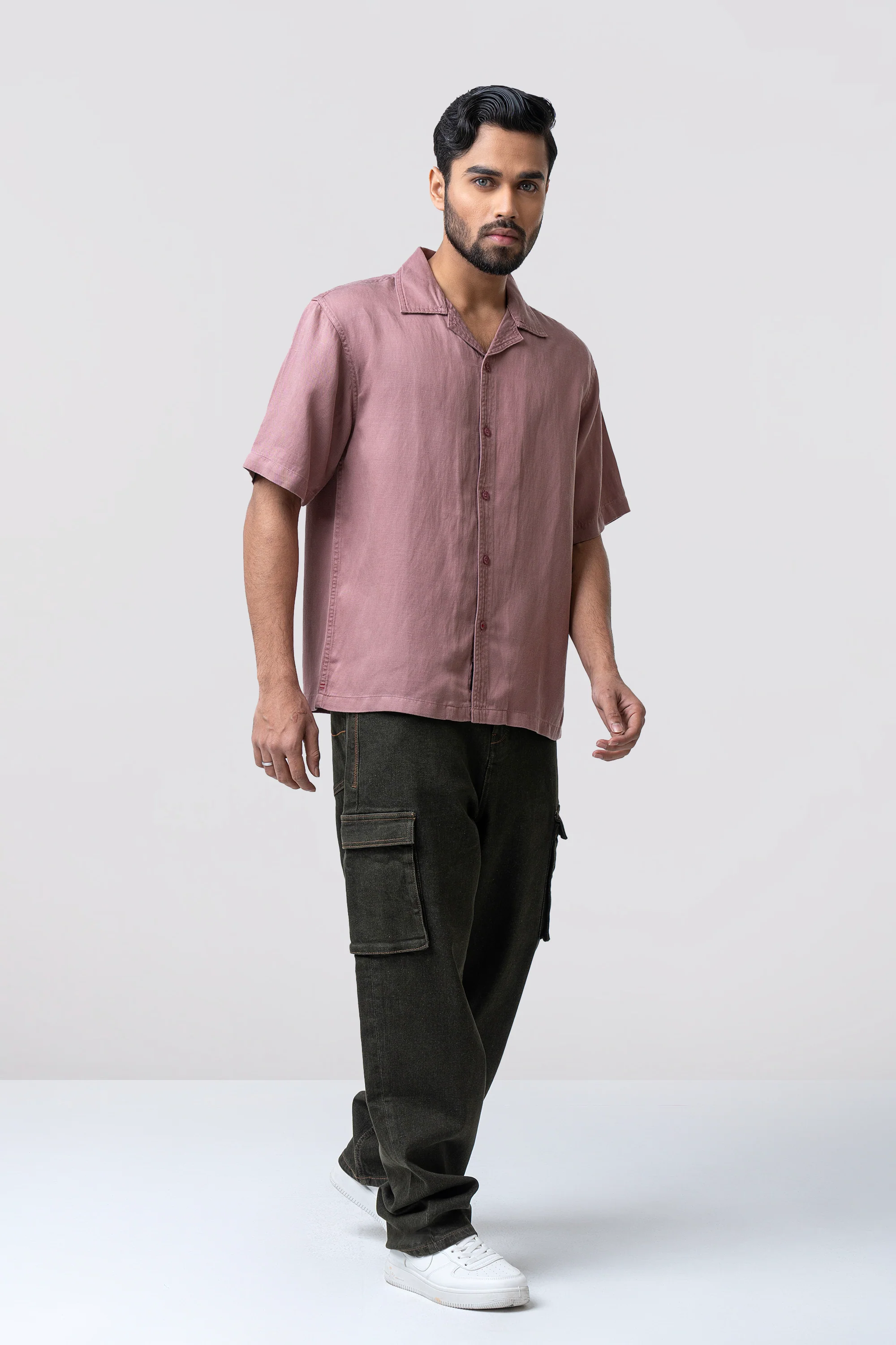 Relaxed Fit Solid Casual Shirt - Image 2