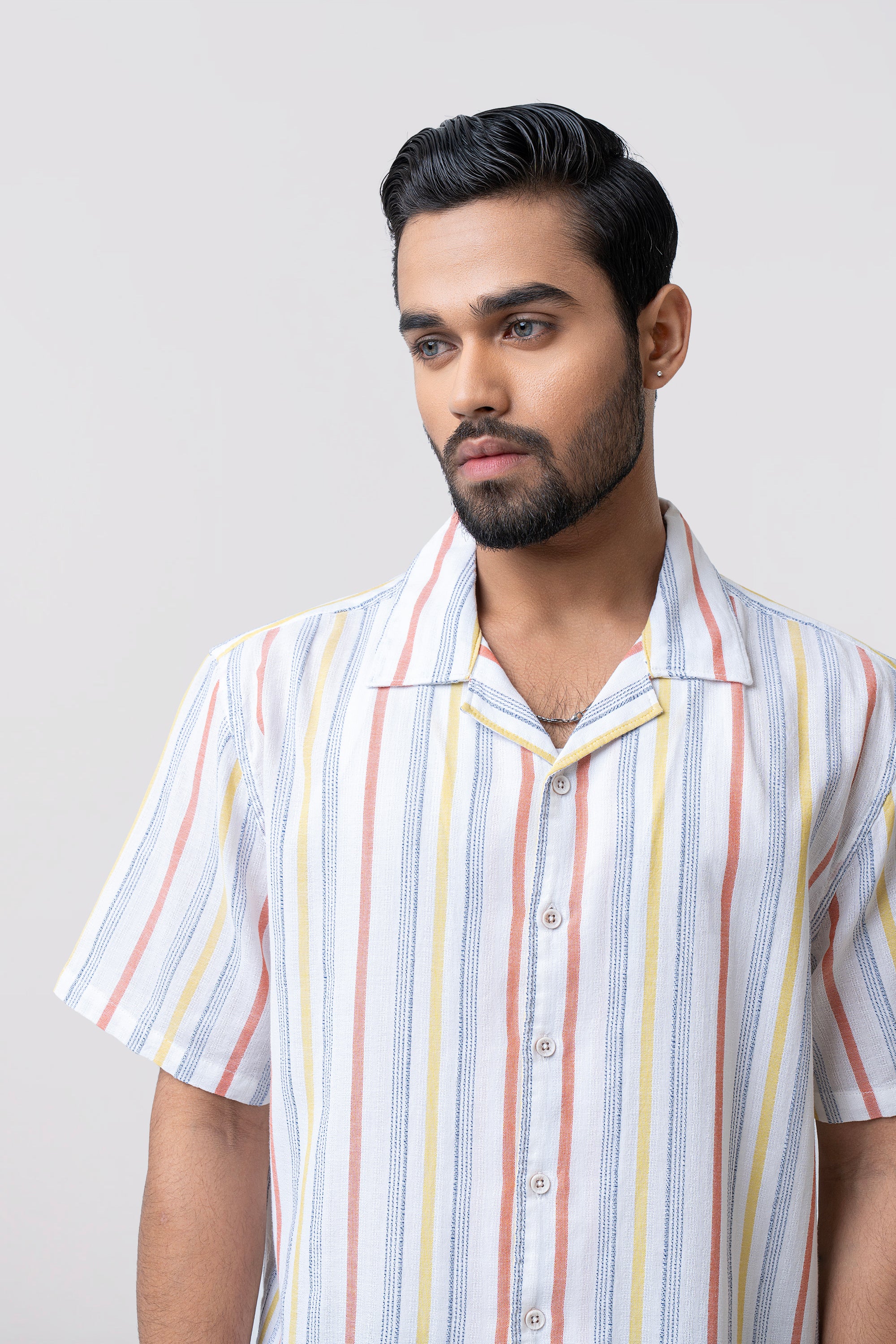 Relaxed Fit Striped Casual Shirt - Image 2