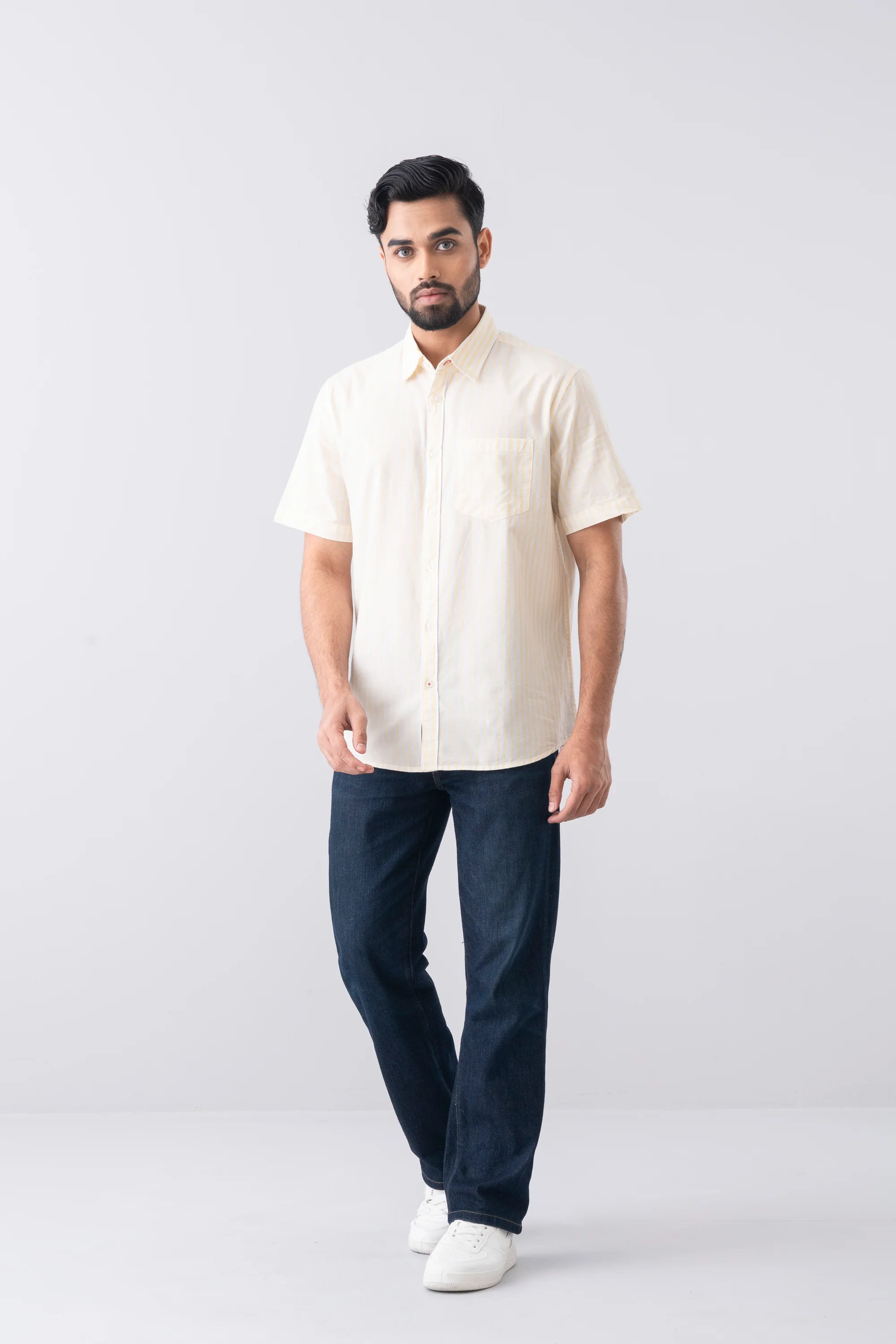 Regular Fit Striped Casual Shirt