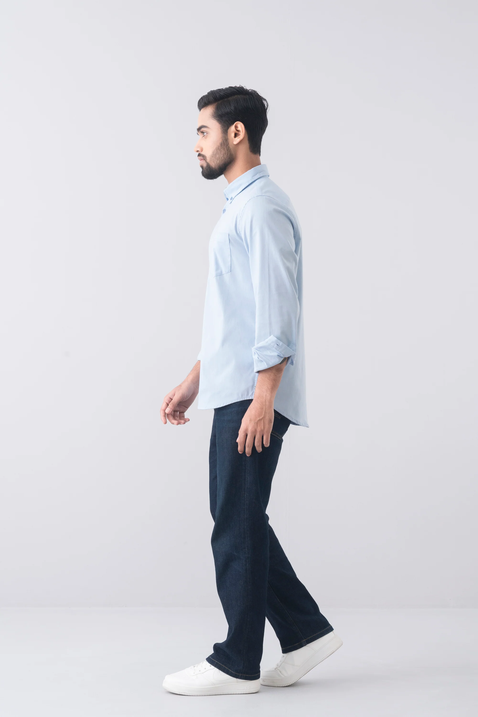 Regular Fit Solid Casual Shirt - Image 3