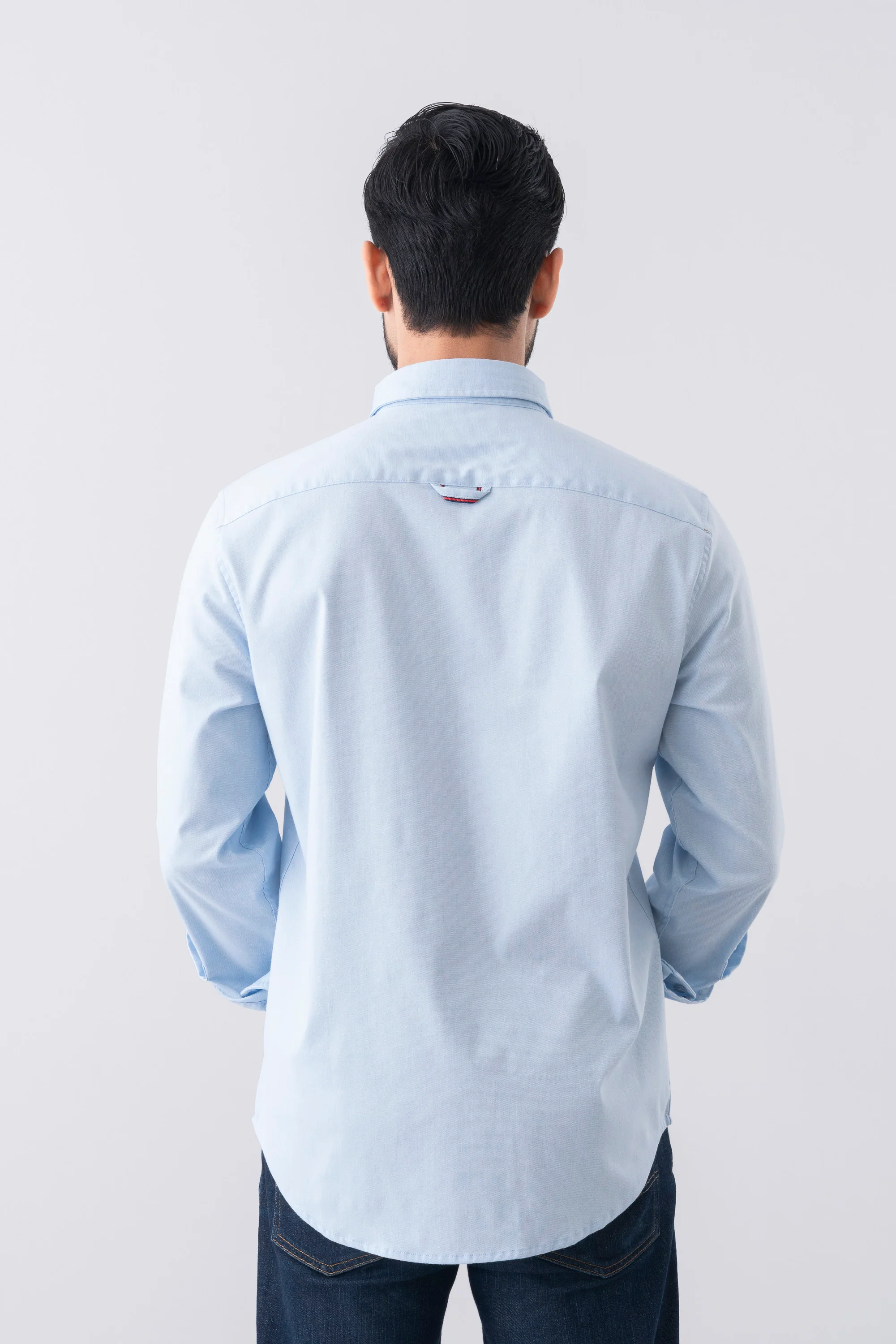 Regular Fit Solid Casual Shirt - Image 4