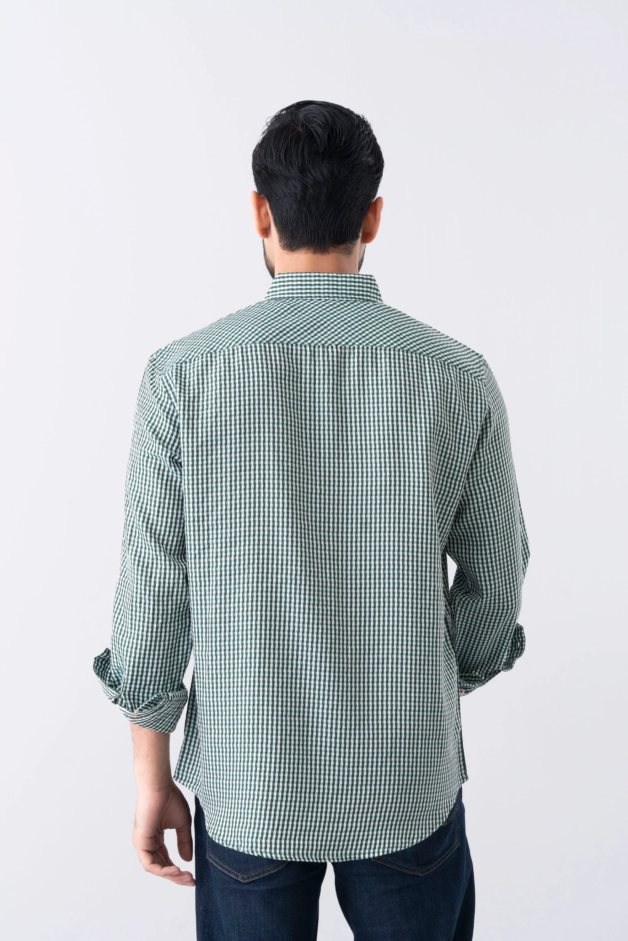 Regular Fit Checkered Casual Shirt - Image 4