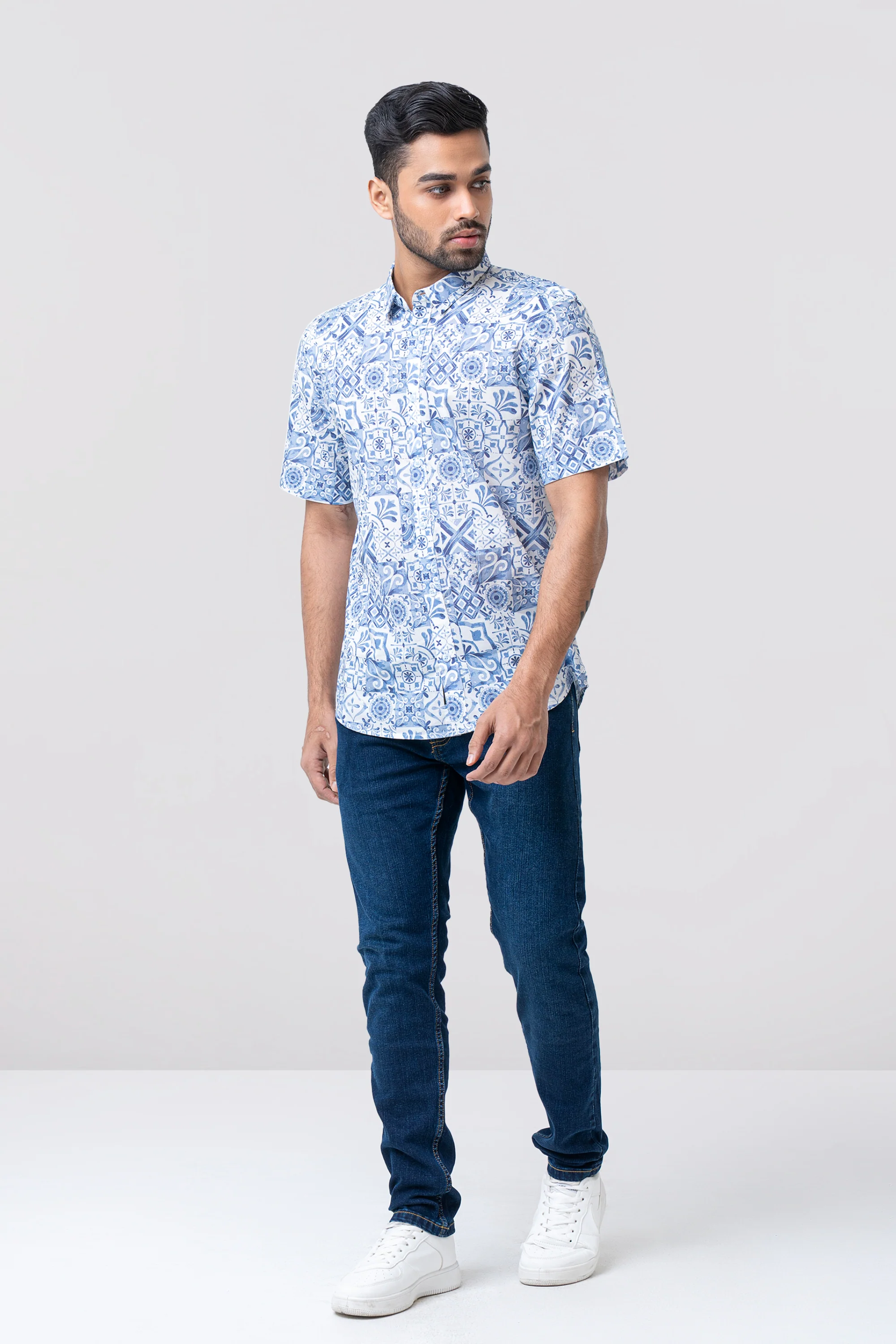 Regular Fit Printed Casual Shirt