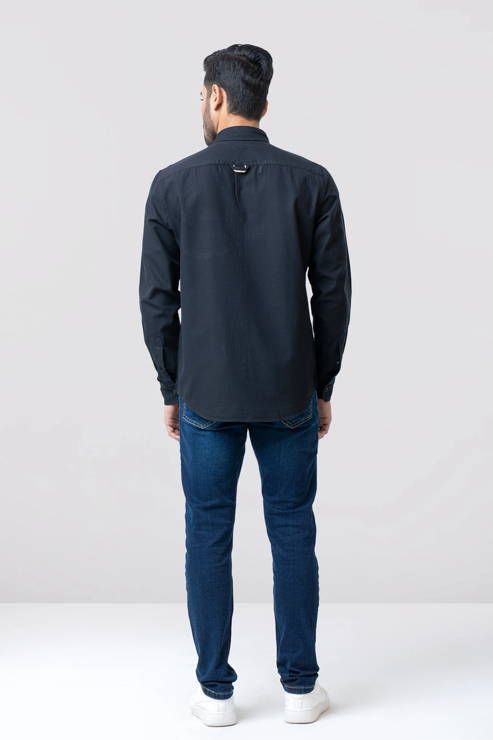 Regular Fit Solid Casual Shirt - Image 3