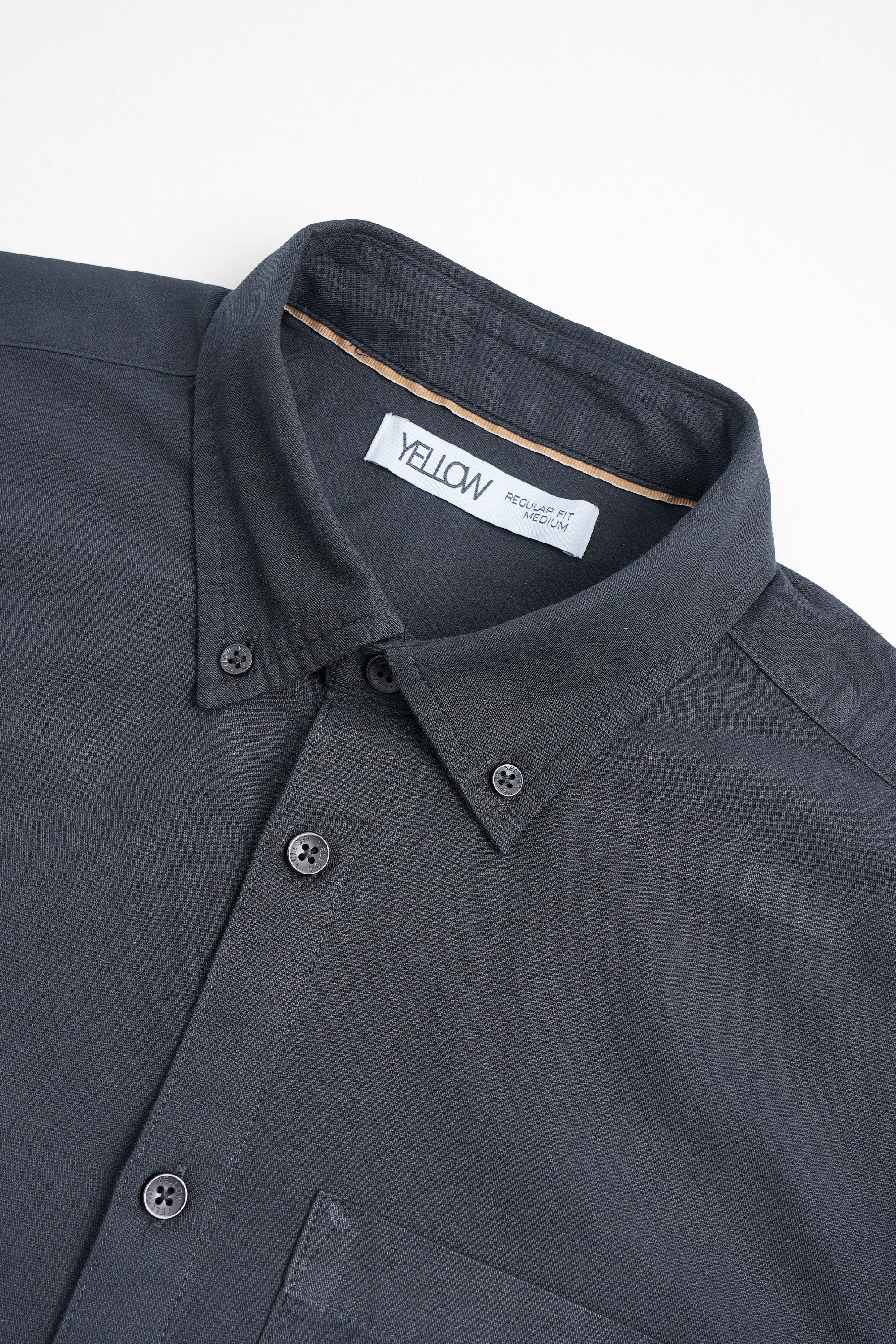 Regular Fit Solid Casual Shirt - Image 4