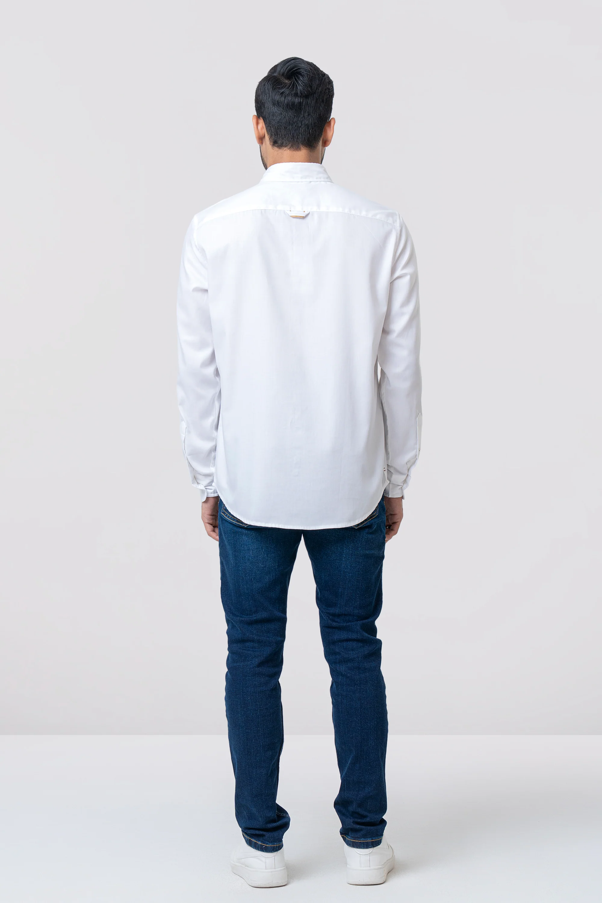 Regular Fit Solid Casual Shirt - Image 4