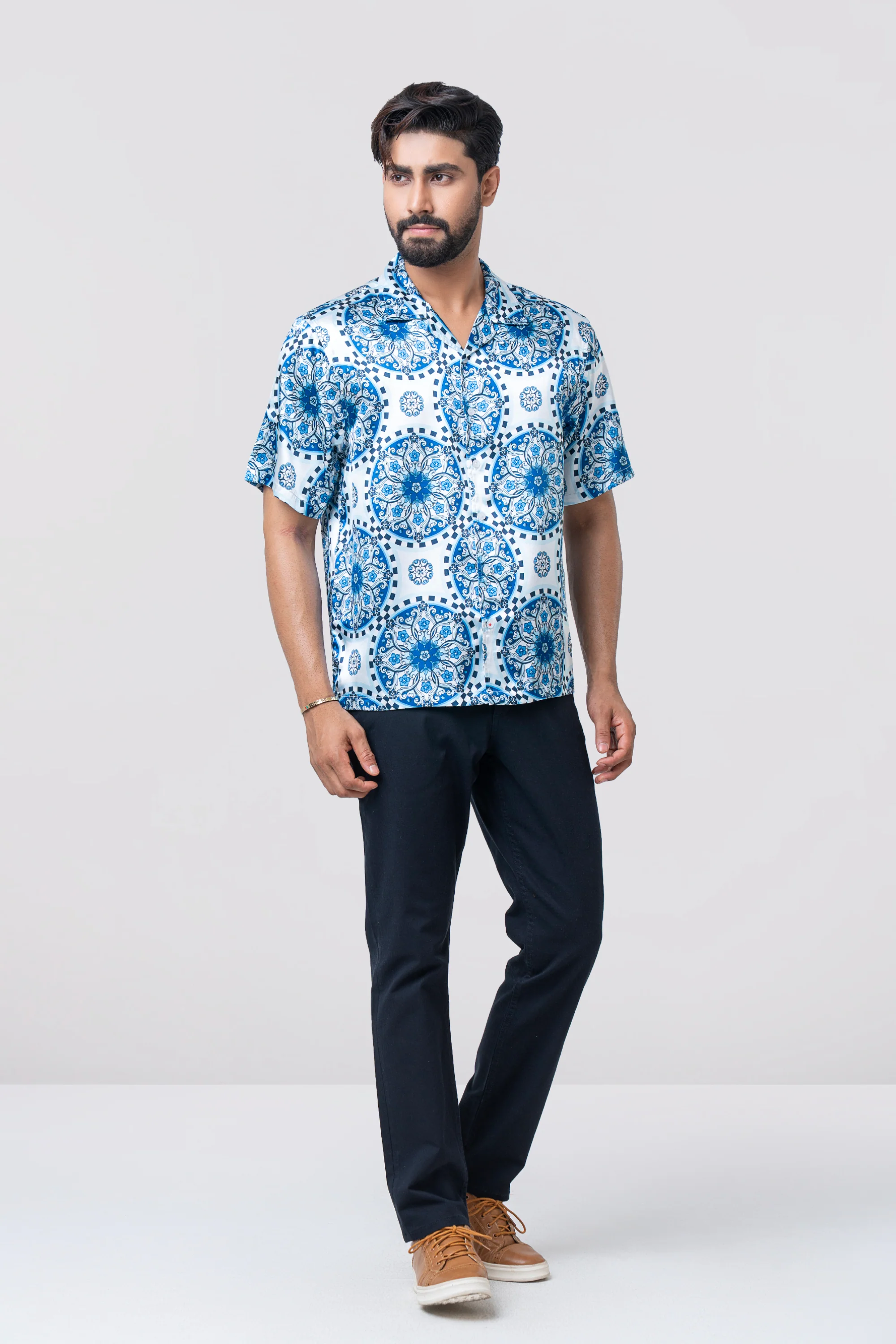 Relaxed Fit Printed Casual Shirt - Image 3