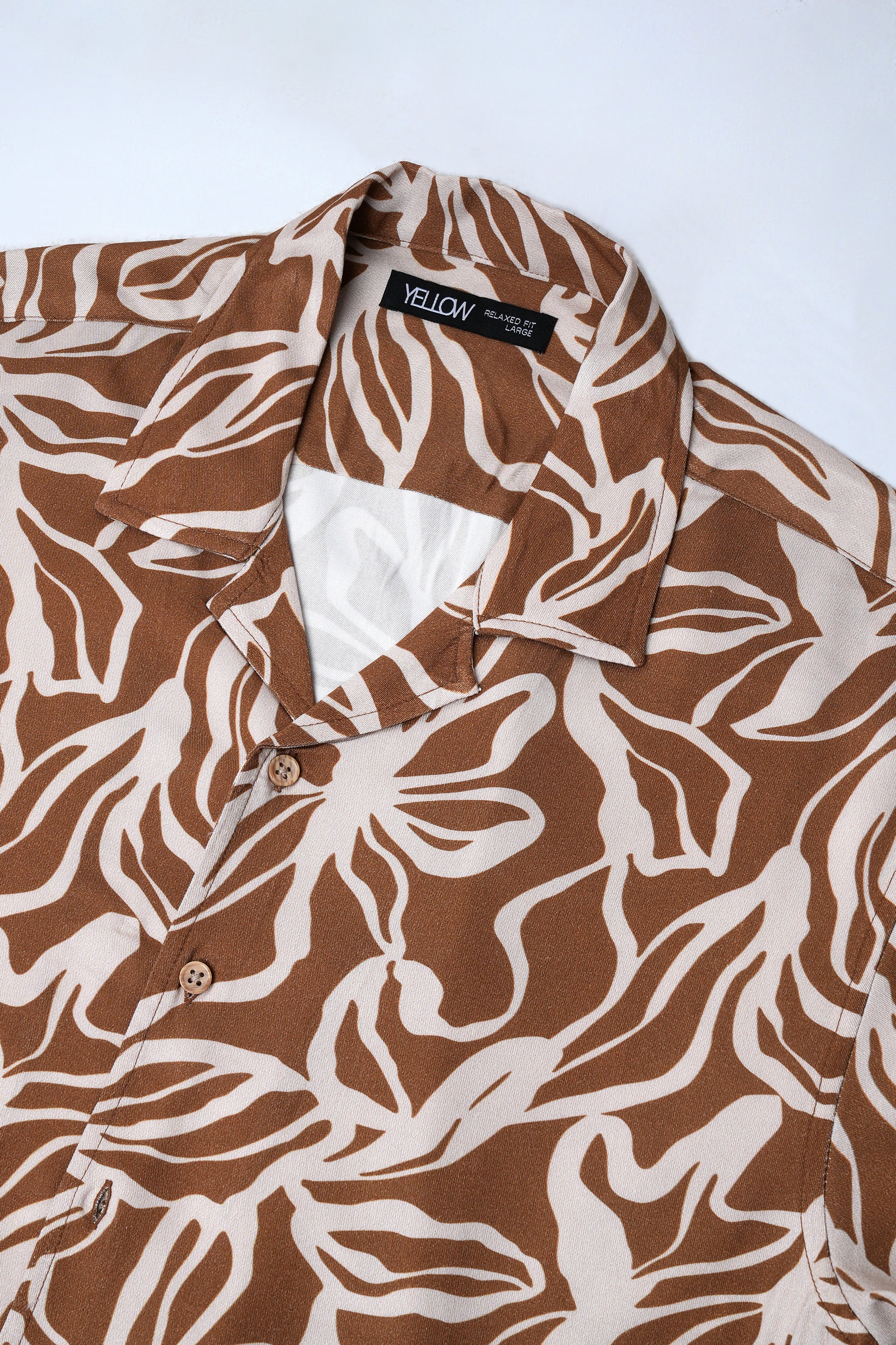 Relaxed Fit Printed Casual Shirt with Lapel Collar - Image 6